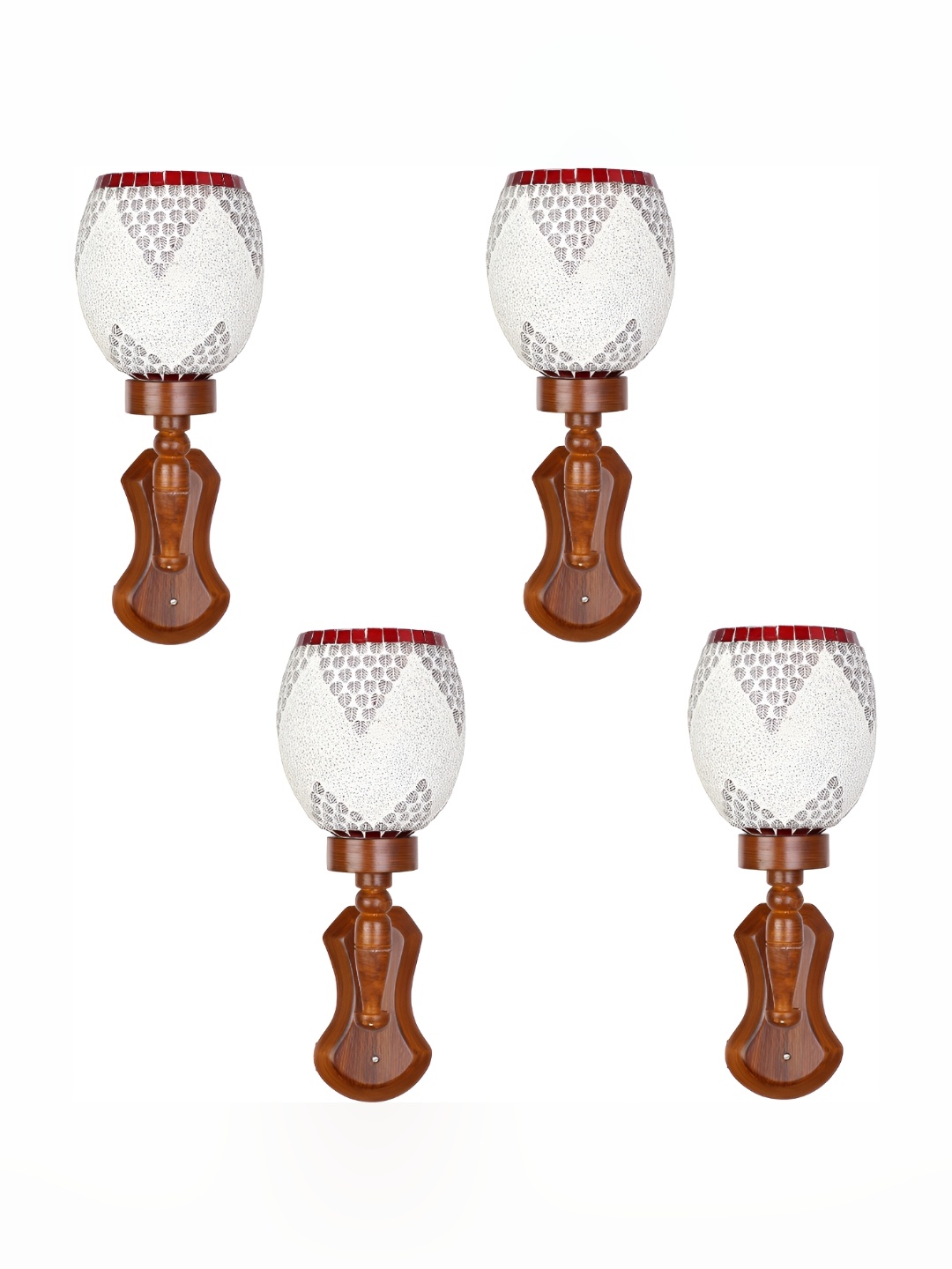 

Afast White 4 Pcs Textured Wall Lamps