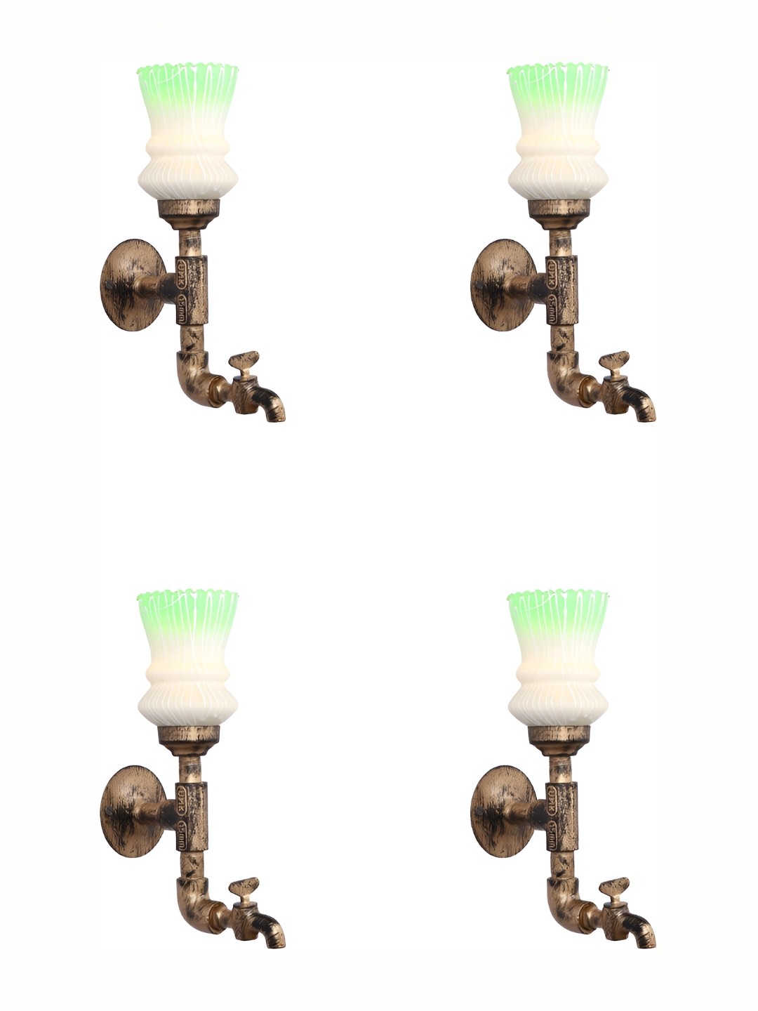 

Afast Green 4 Pieces Glass Wall Lamp