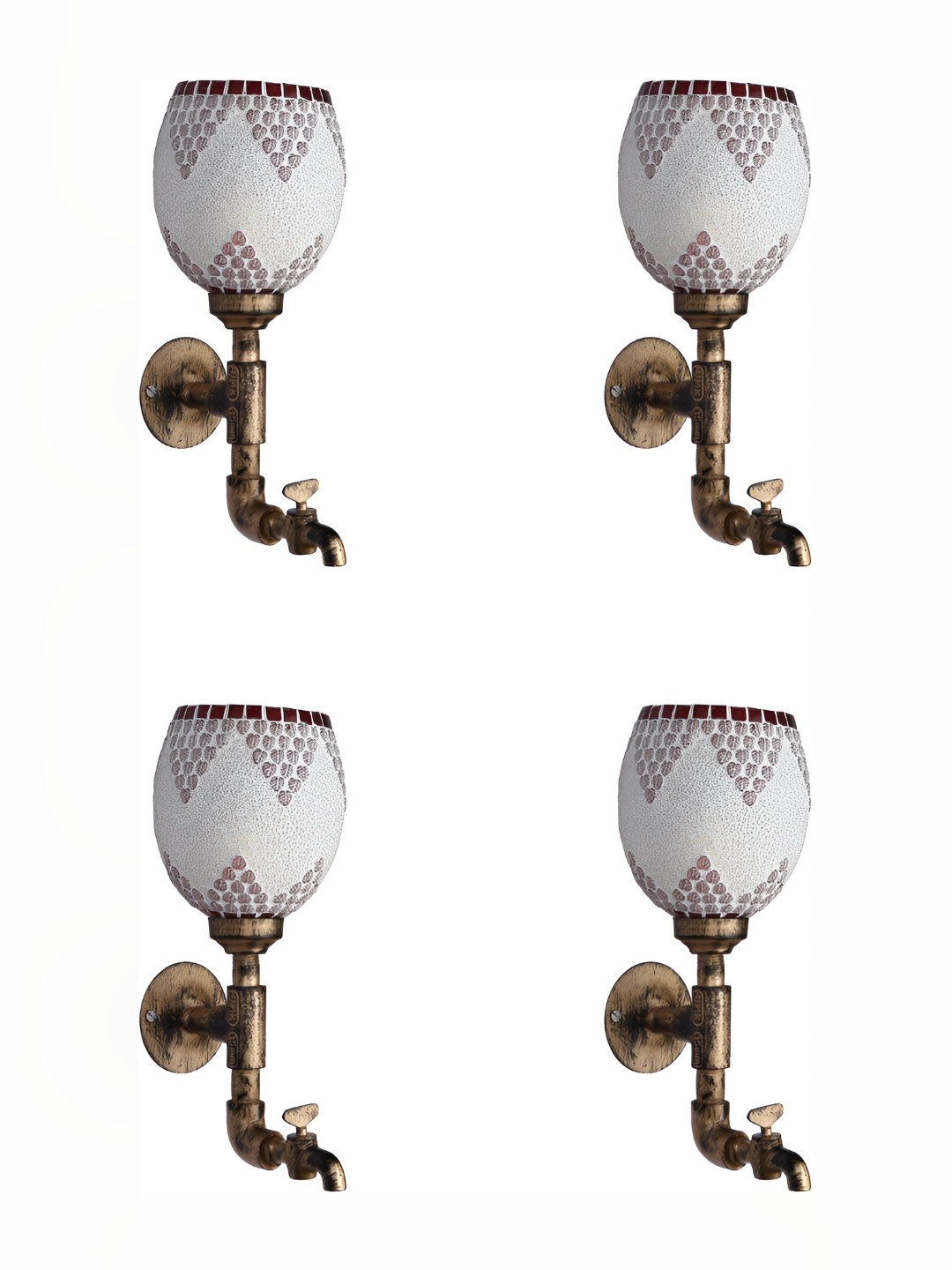 

Afast White Glass Wall Lamp