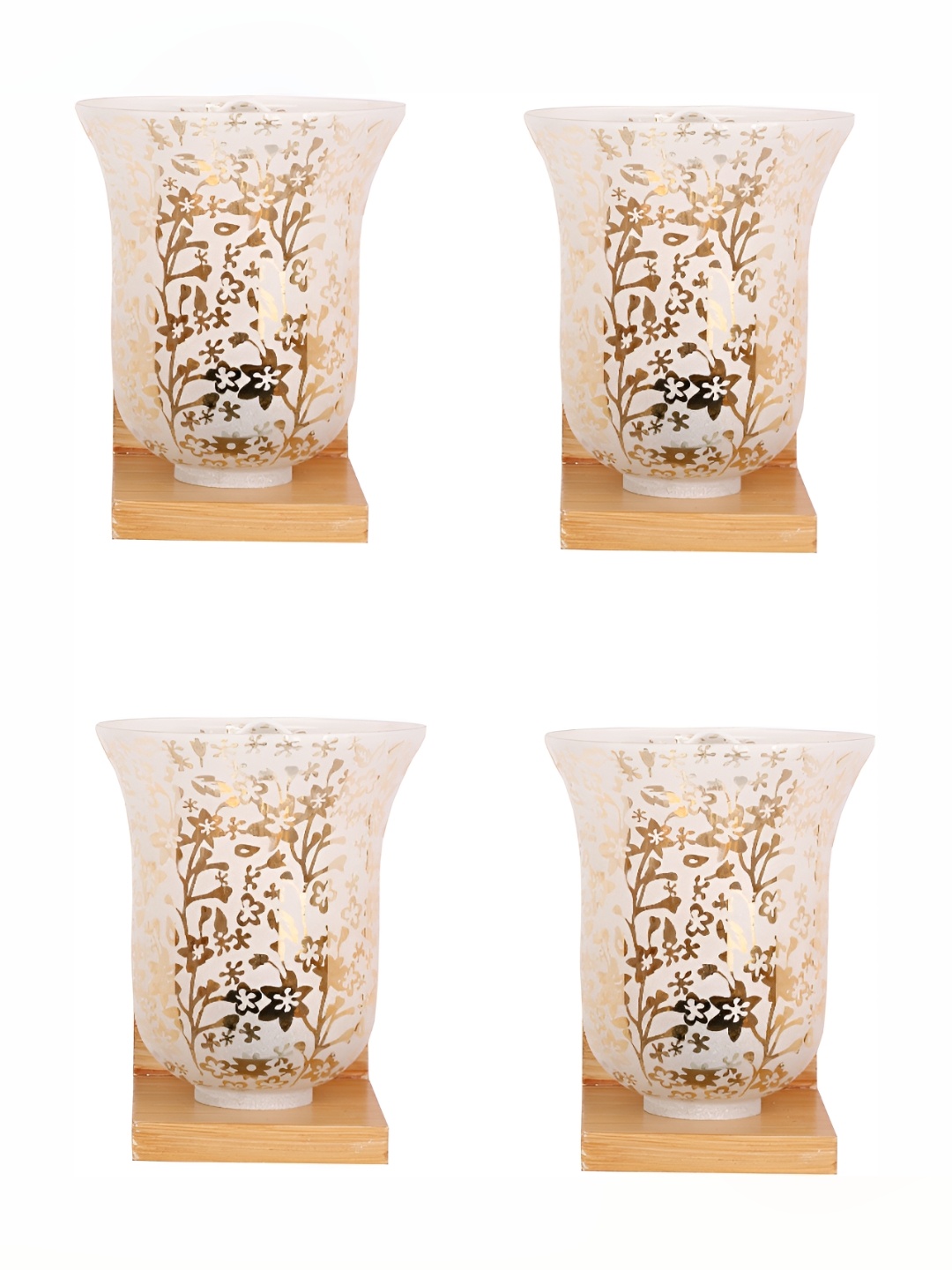 

Afast White 4 Pieces Glass Wall Lamps