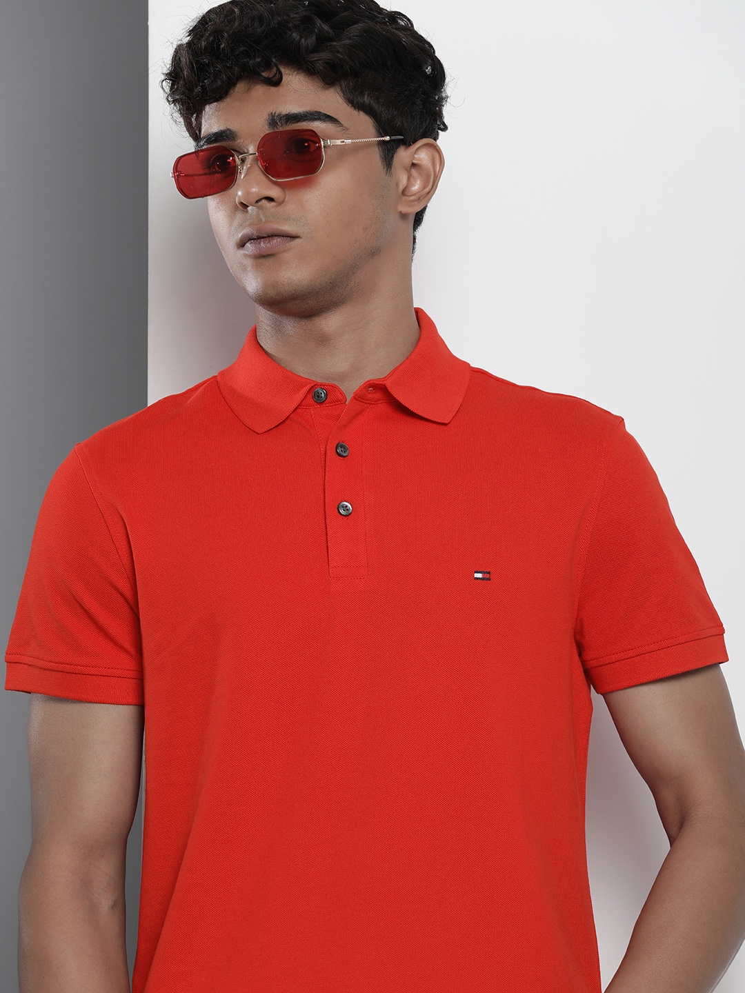 

Tommy Hilfiger Polo Collar Slim Fit T-shirt, Red
