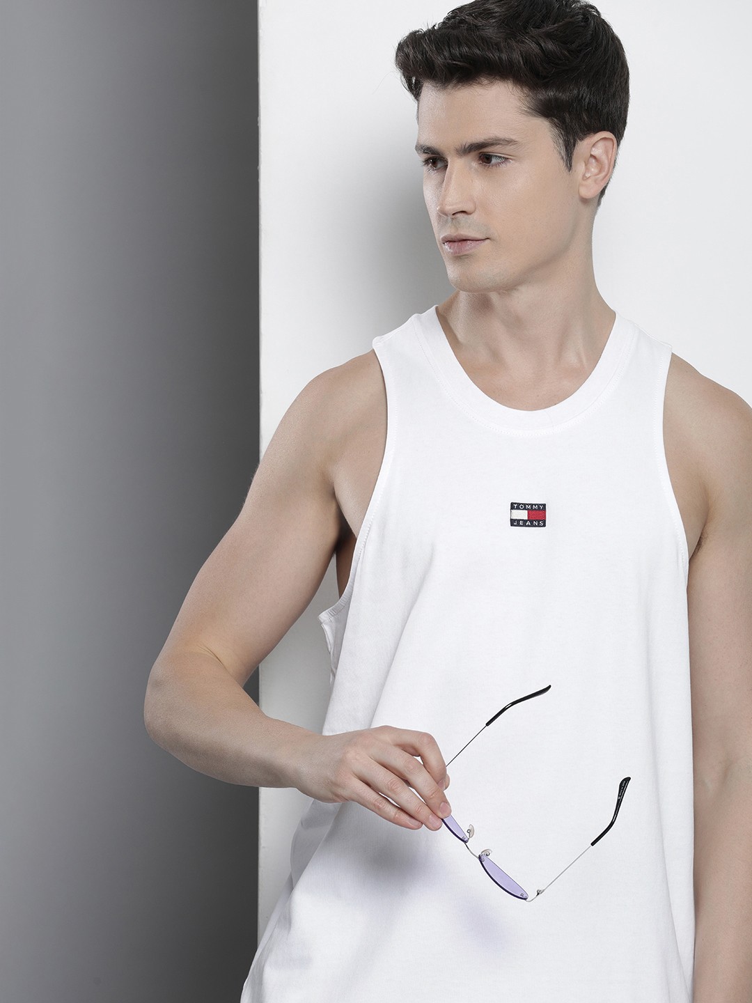 

Tommy Hilfiger Pure Cotton Sleeveless T-shirt, White