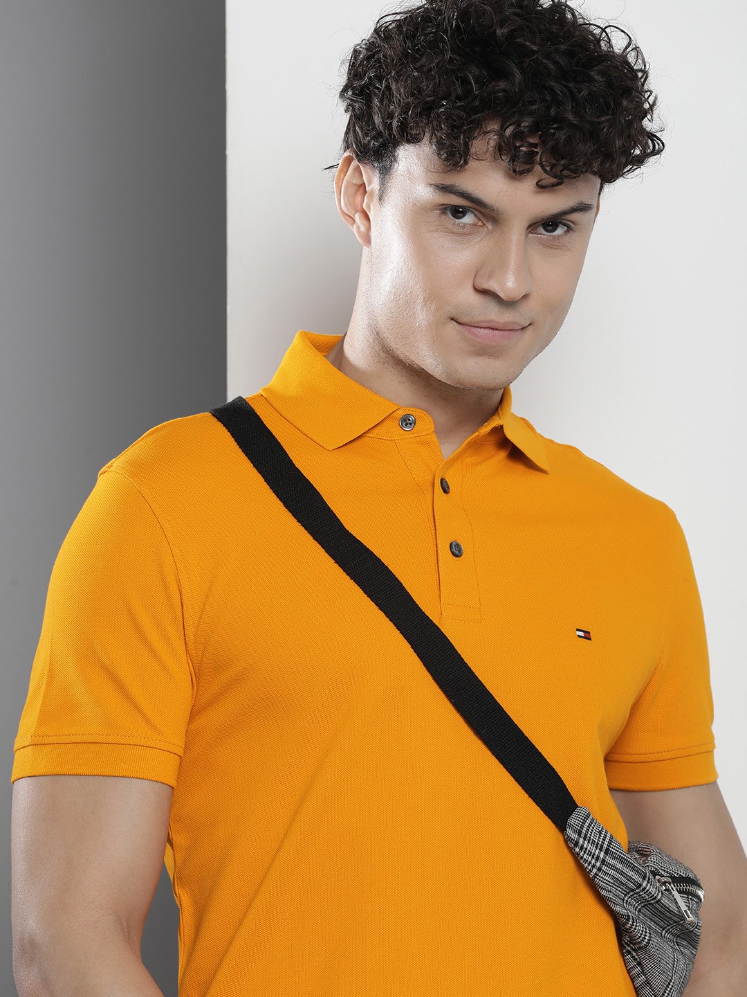 

Tommy Hilfiger Polo Collar Slim Fit T-shirt, Orange