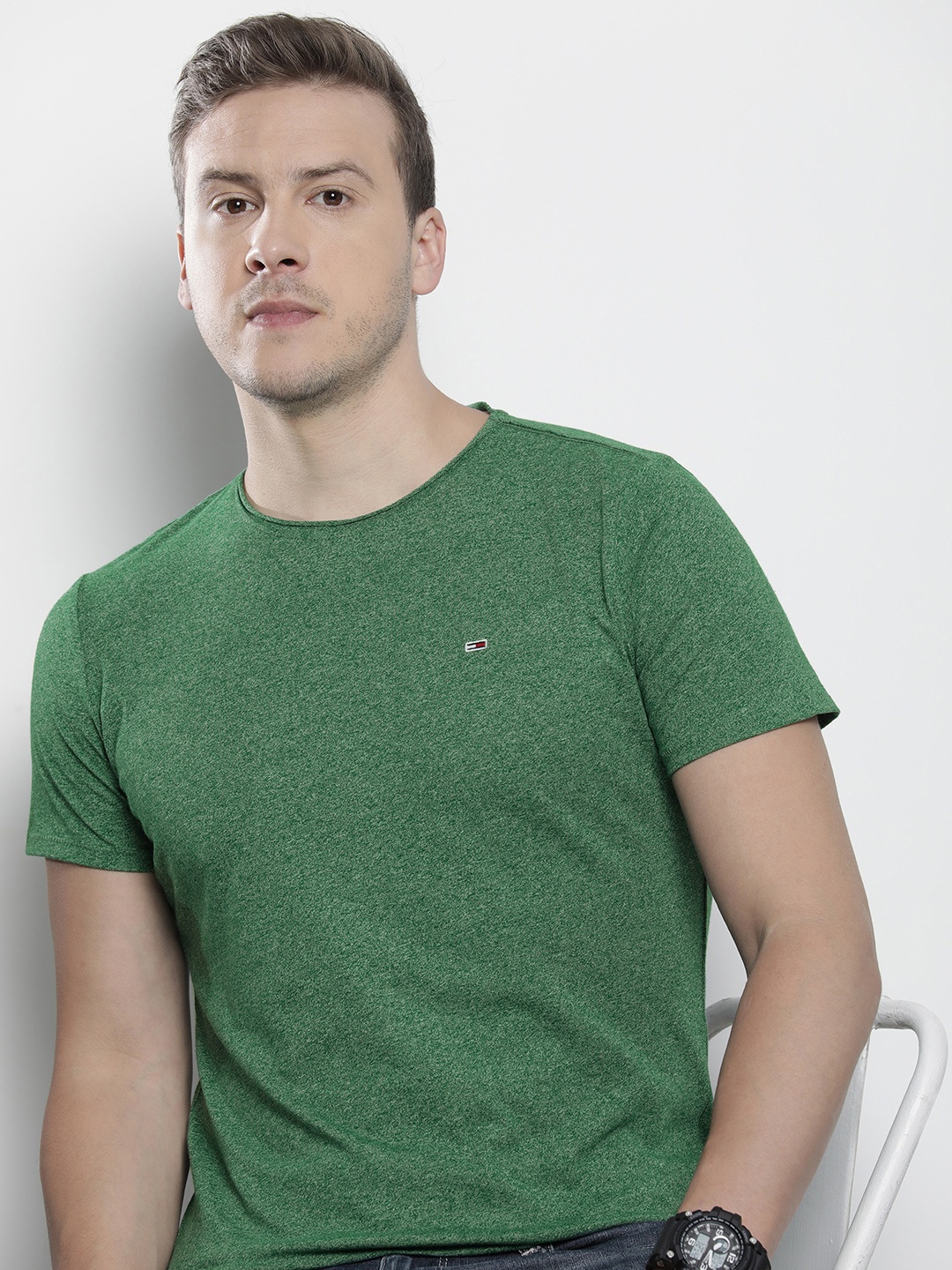 

Tommy Hilfiger Solid Slim Fit T-shirt, Green