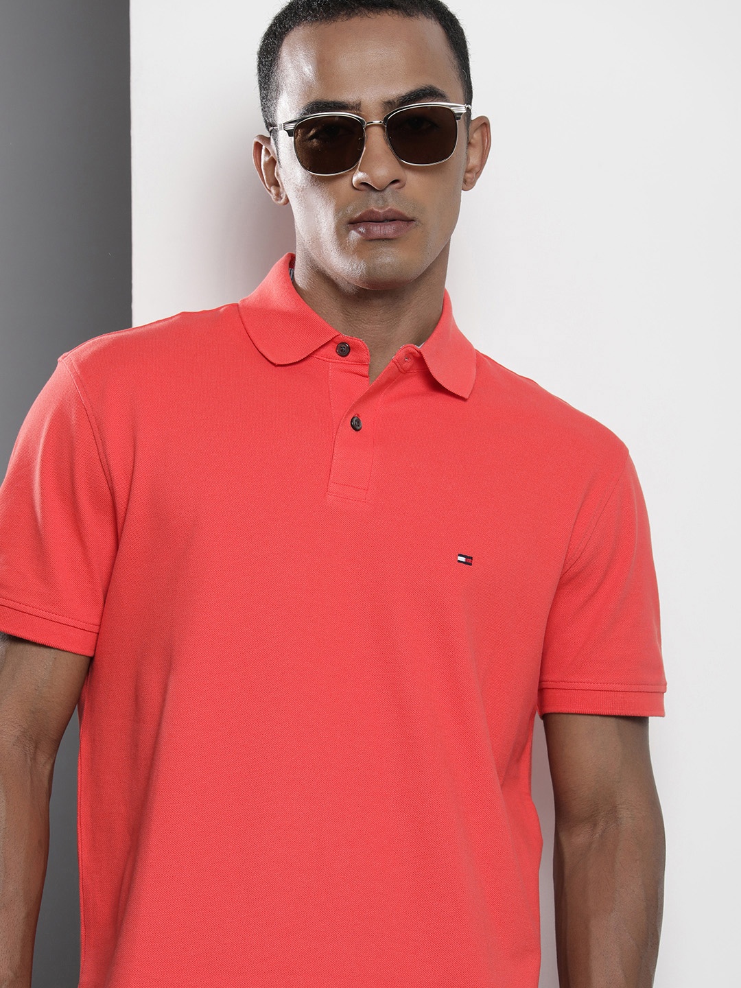 

Tommy Hilfiger Polo Collar T-shirt, Orange