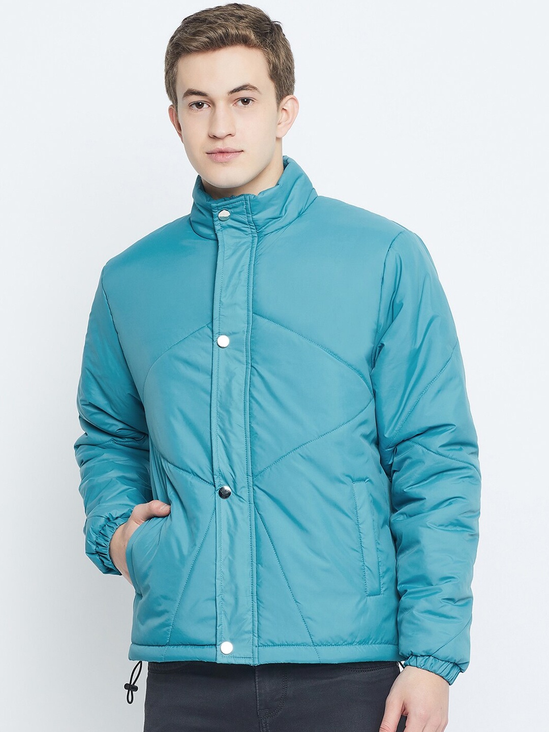 

Club York Mock Collar Lightweight Quilted Jacket, Blue