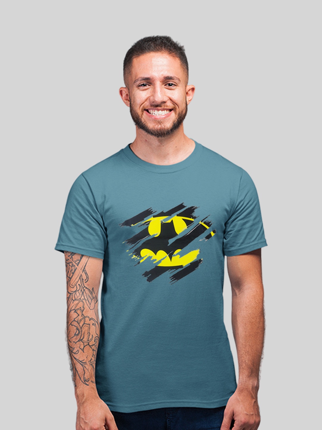 

Minute Mirth Blue Graphic Printed T-shirt