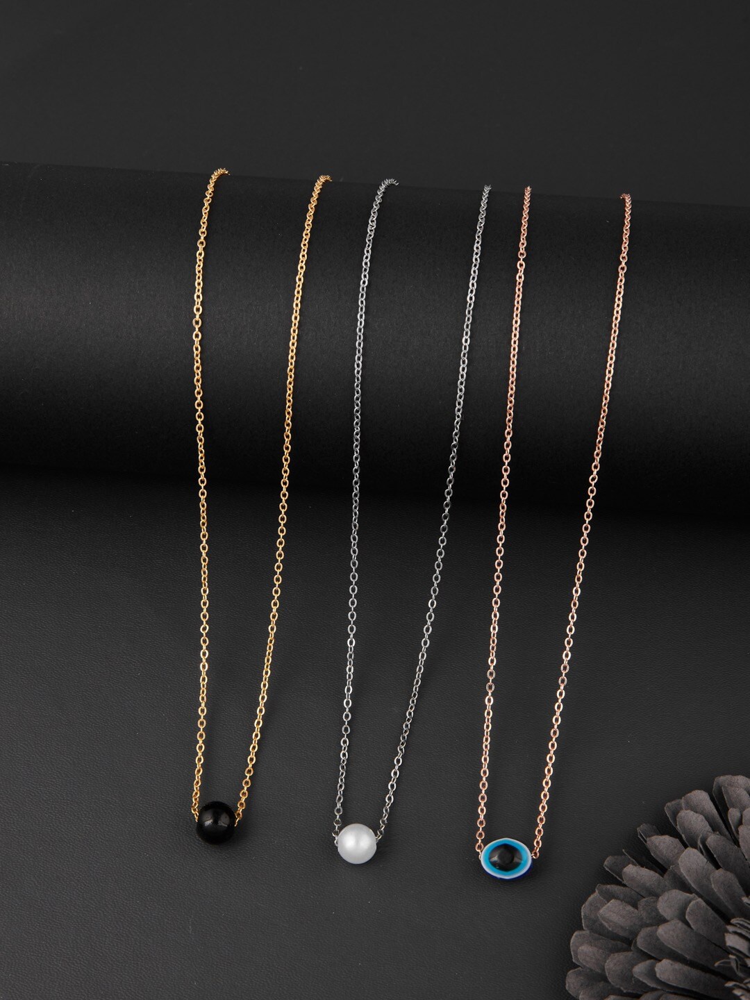 

DressBerry Set Of 3 Gold-Plated Chain