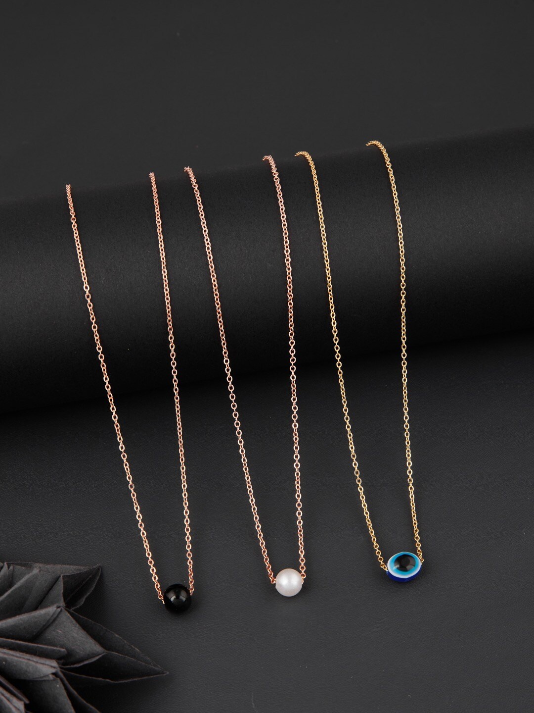 

DressBerry Set Of 3 Gold-Plated Chain