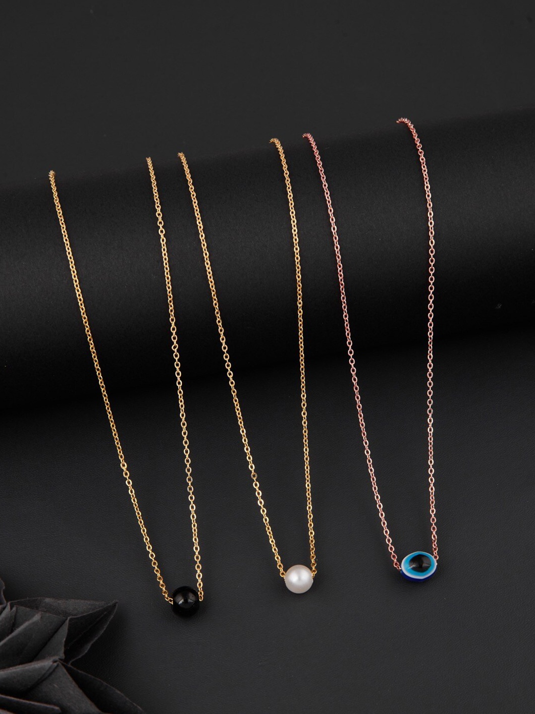 

DressBerry Set Of 3 Gold-Plated Chain