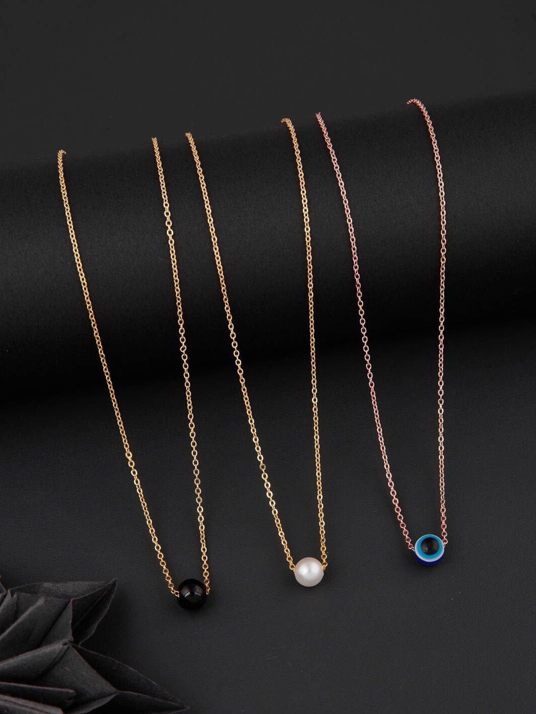 

DressBerry Set Of 3 Gold-Plated Chain