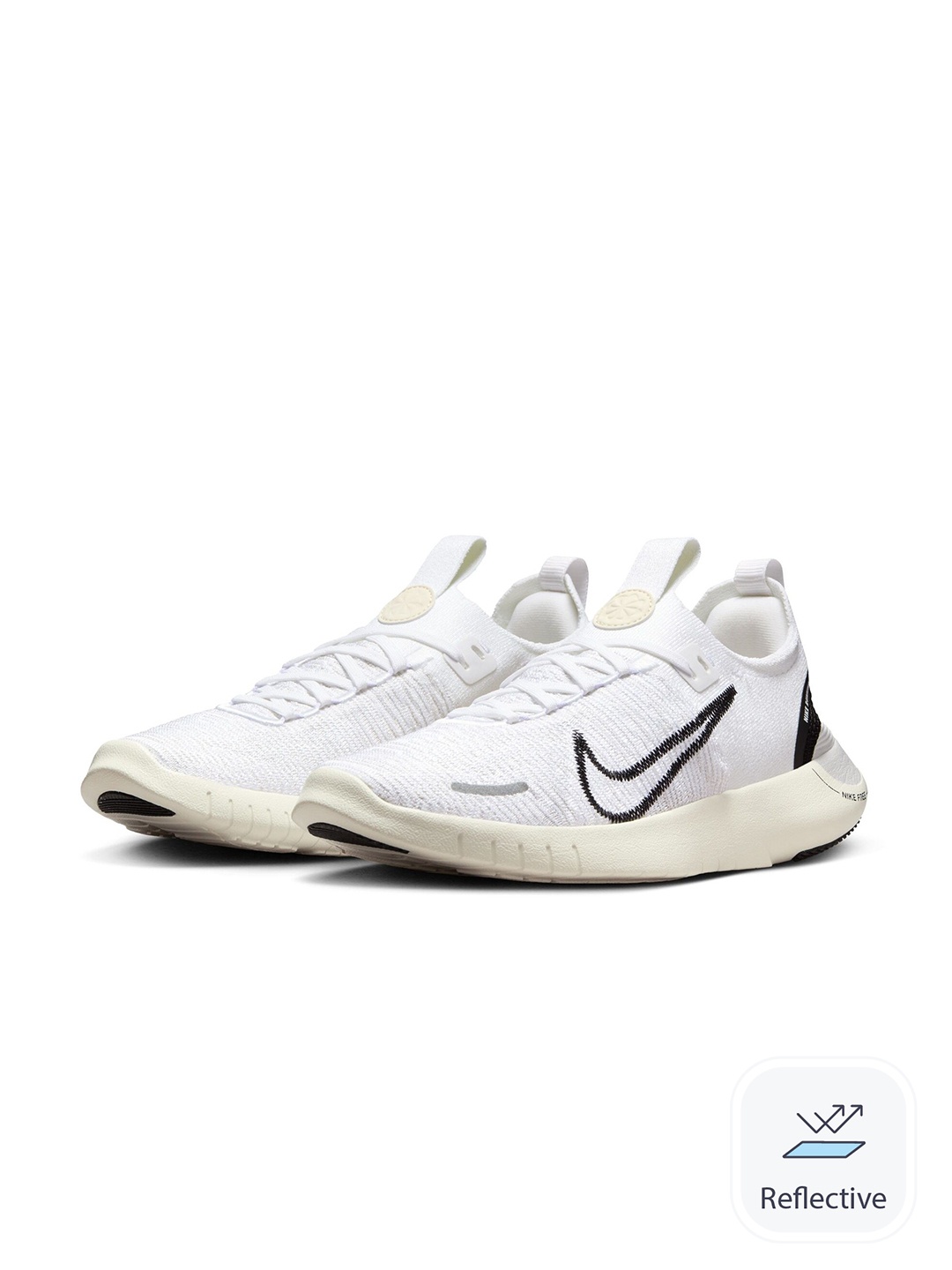 

Nike Women Free RN NN Road Running Shoes, White