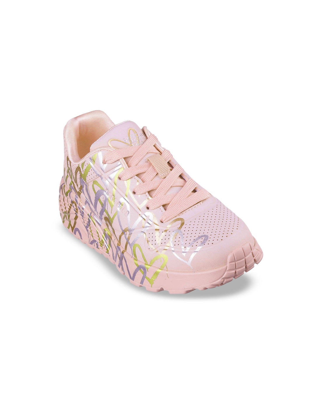 

Skechers Girls UNO LITE - METALLIC LOVE Sneakers, Mauve