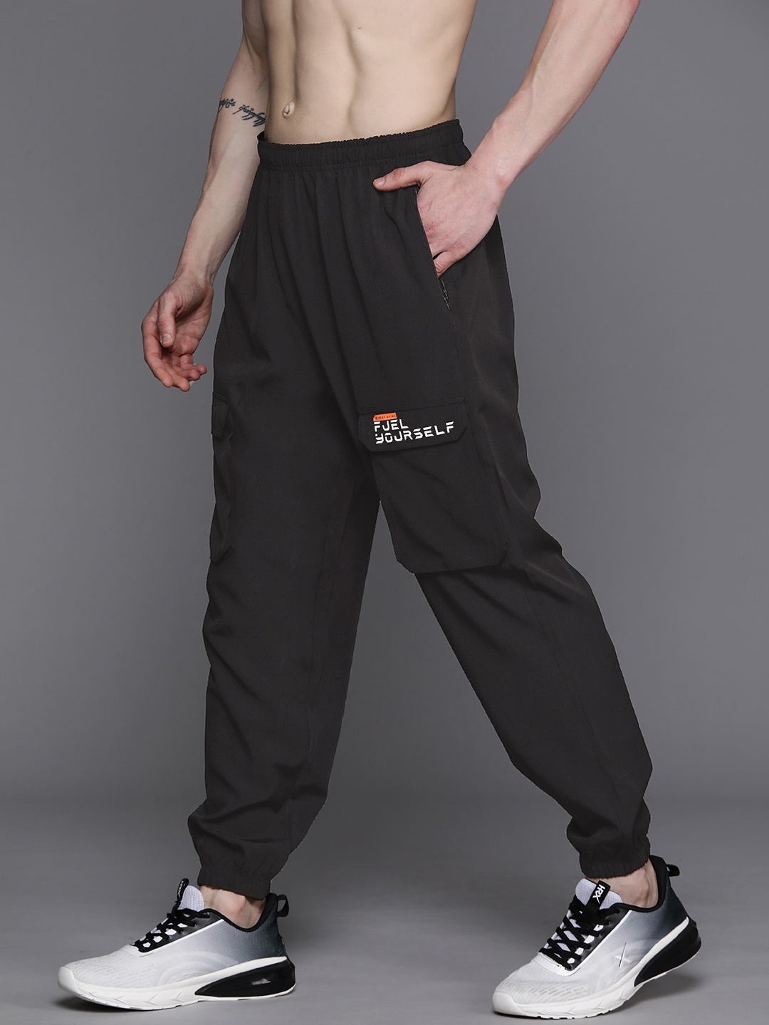 

HRX by Hrithik Roshan Men Rapid-Dry Training Joggers, Black