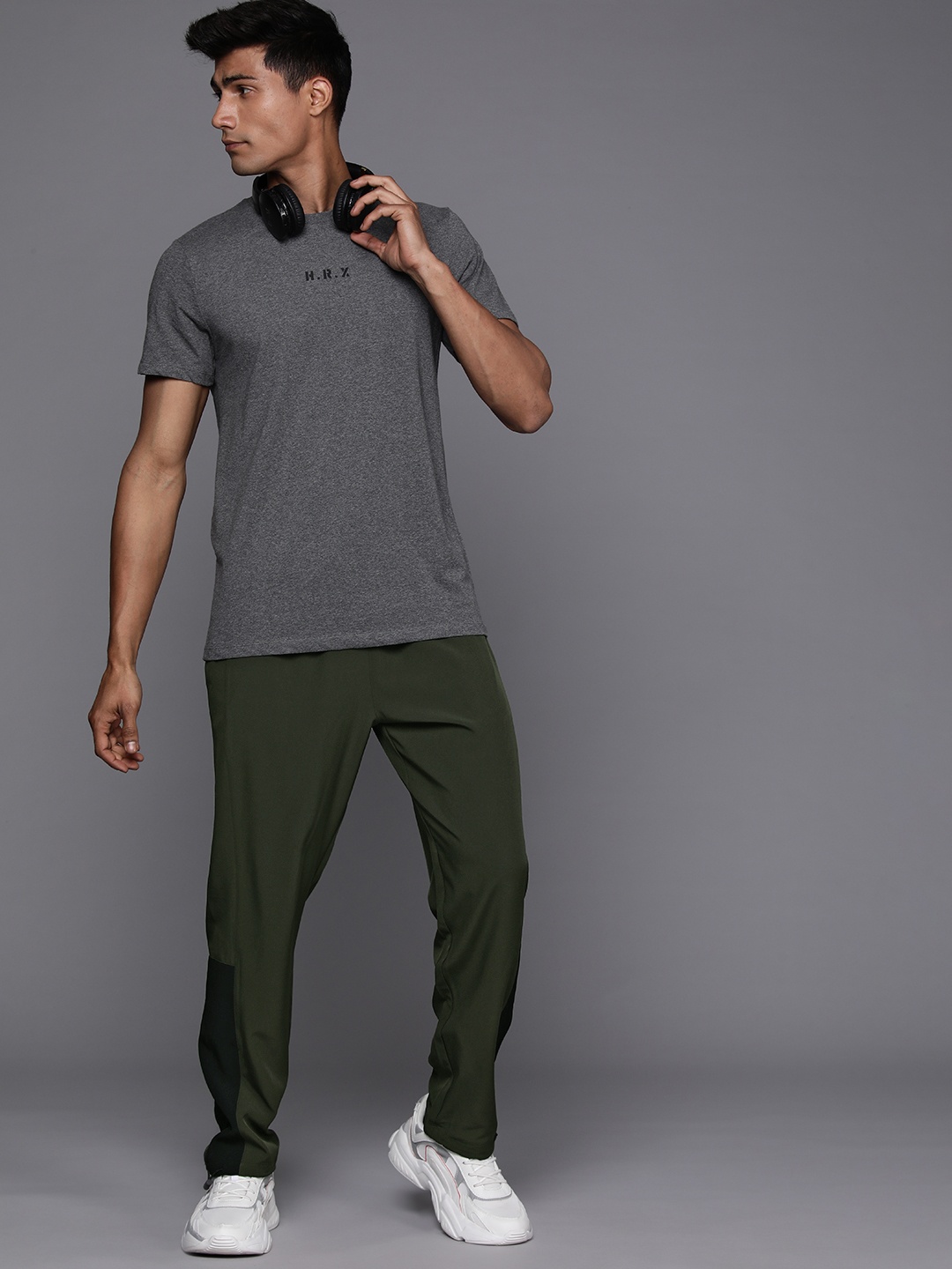 

HRX by Hrithik Roshan Men Toggled Track Pants, Olive