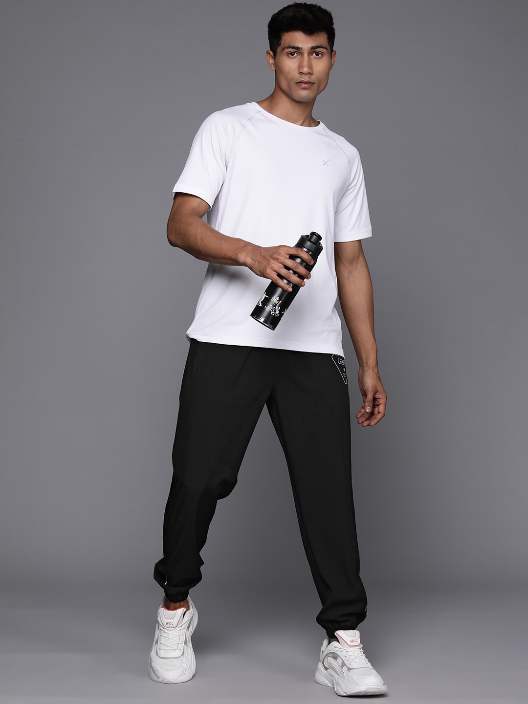 

HRX by Hrithik Roshan Men Running Rapid-Dry Joggers, Black