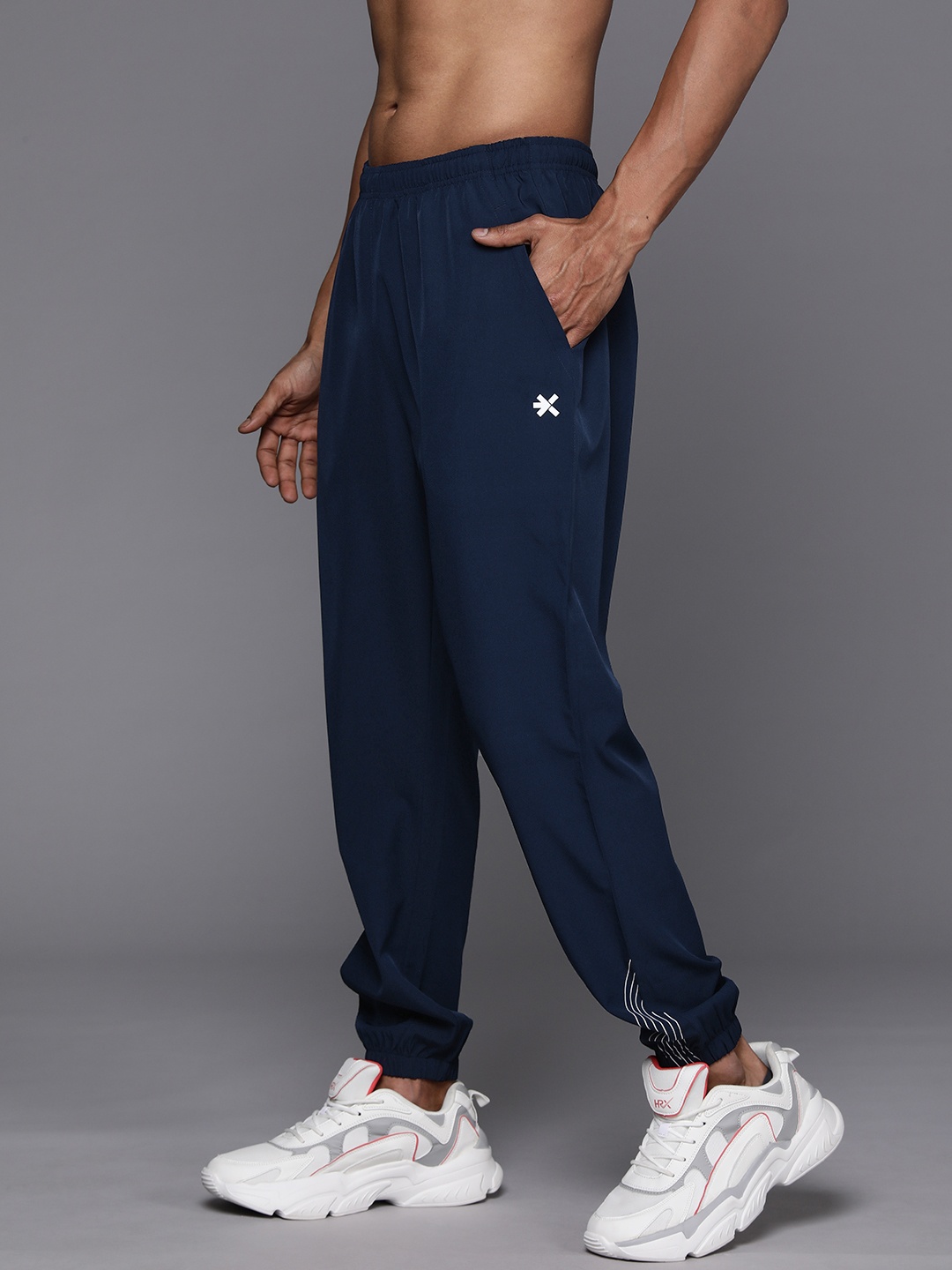 

HRX by Hrithik Roshan Men Running Rapid-Dry Joggers, Navy blue