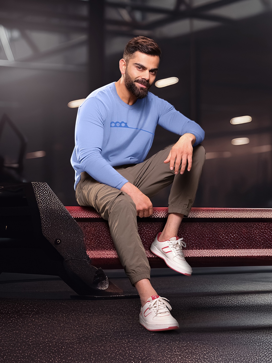 

WROGN Printed Pure Cotton Slim Fit T-shirt, Blue