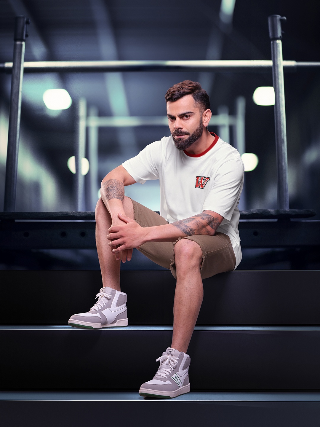 

WROGN Men Brand Logo Printed T-shirt, White