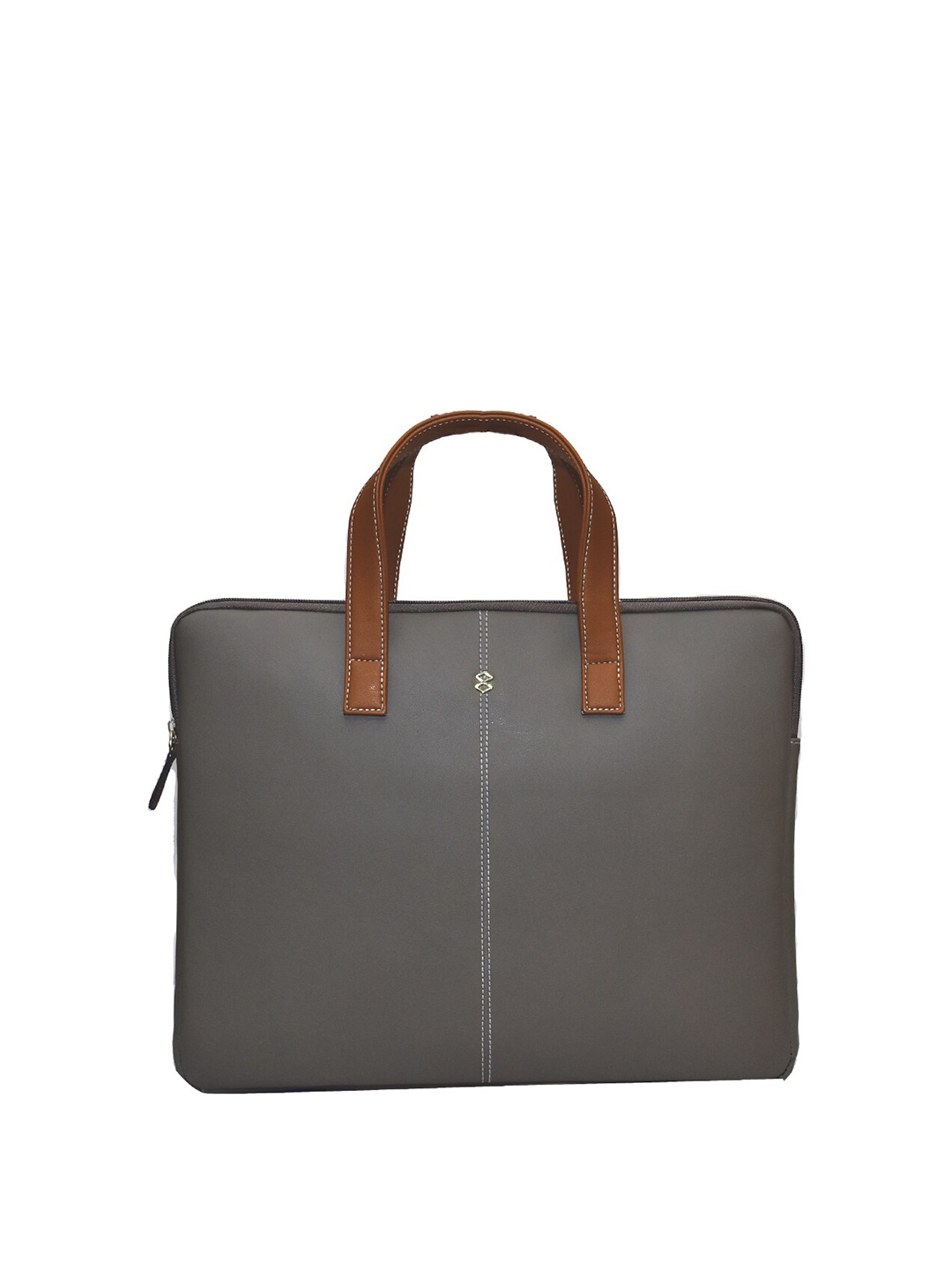 

HORRA Unisex Solid PU Laptop Sleeve, Grey