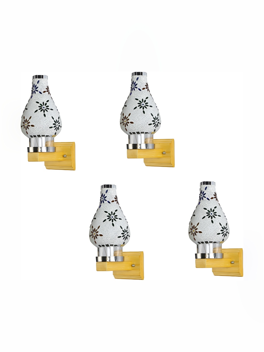 

Afast White 4 Pieces Glass Wall Lamps