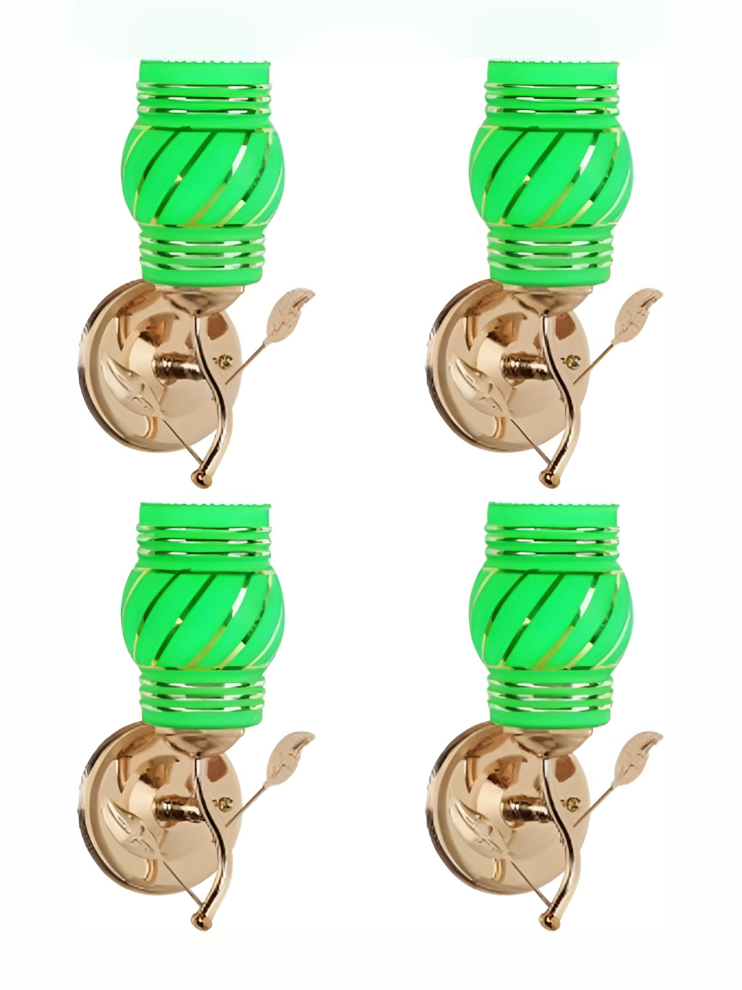 

Afast Green 4 Pieces Glass Wall Lamps