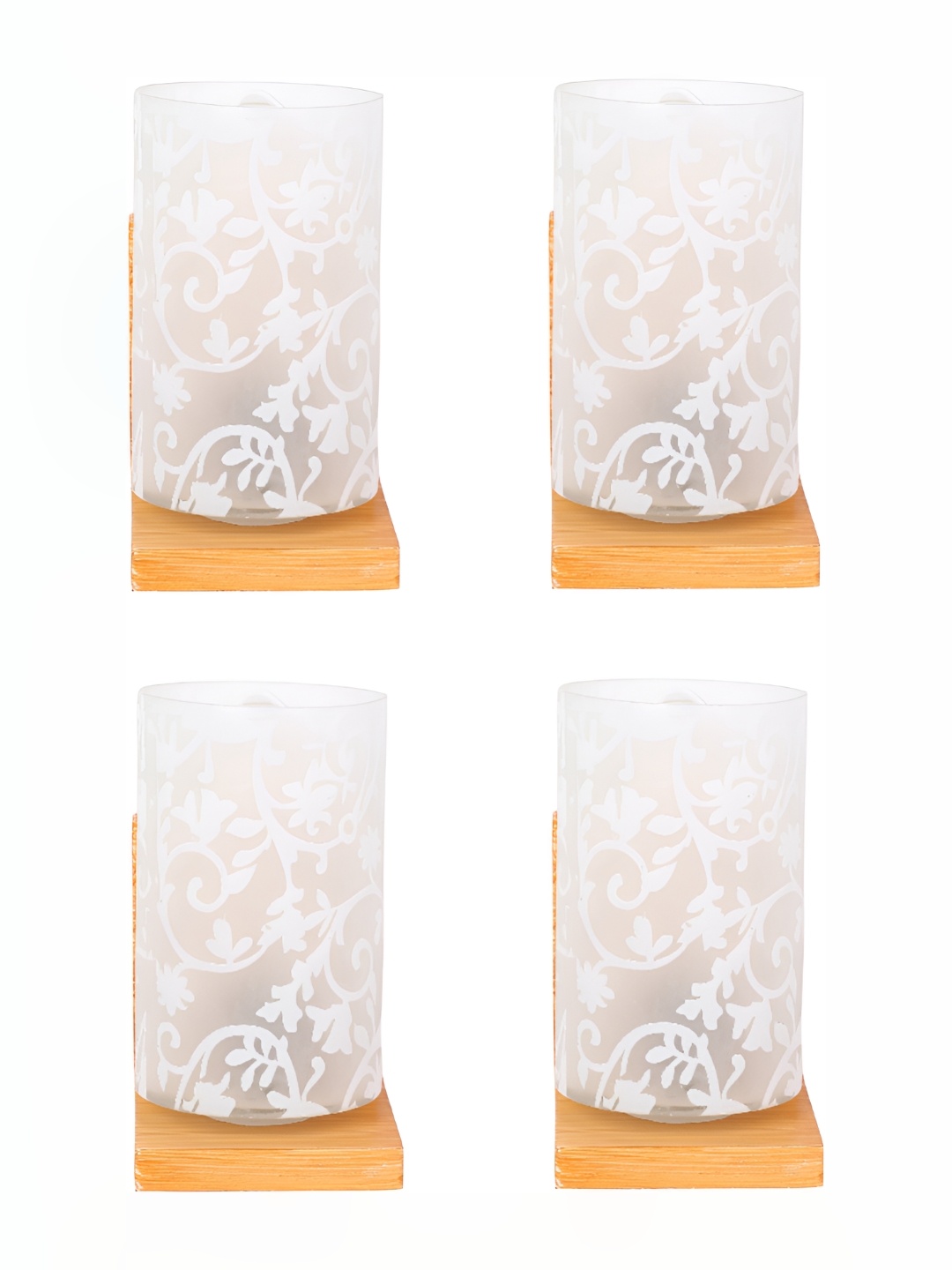 

Afast White 4 Pcs Glass Wall Lamps