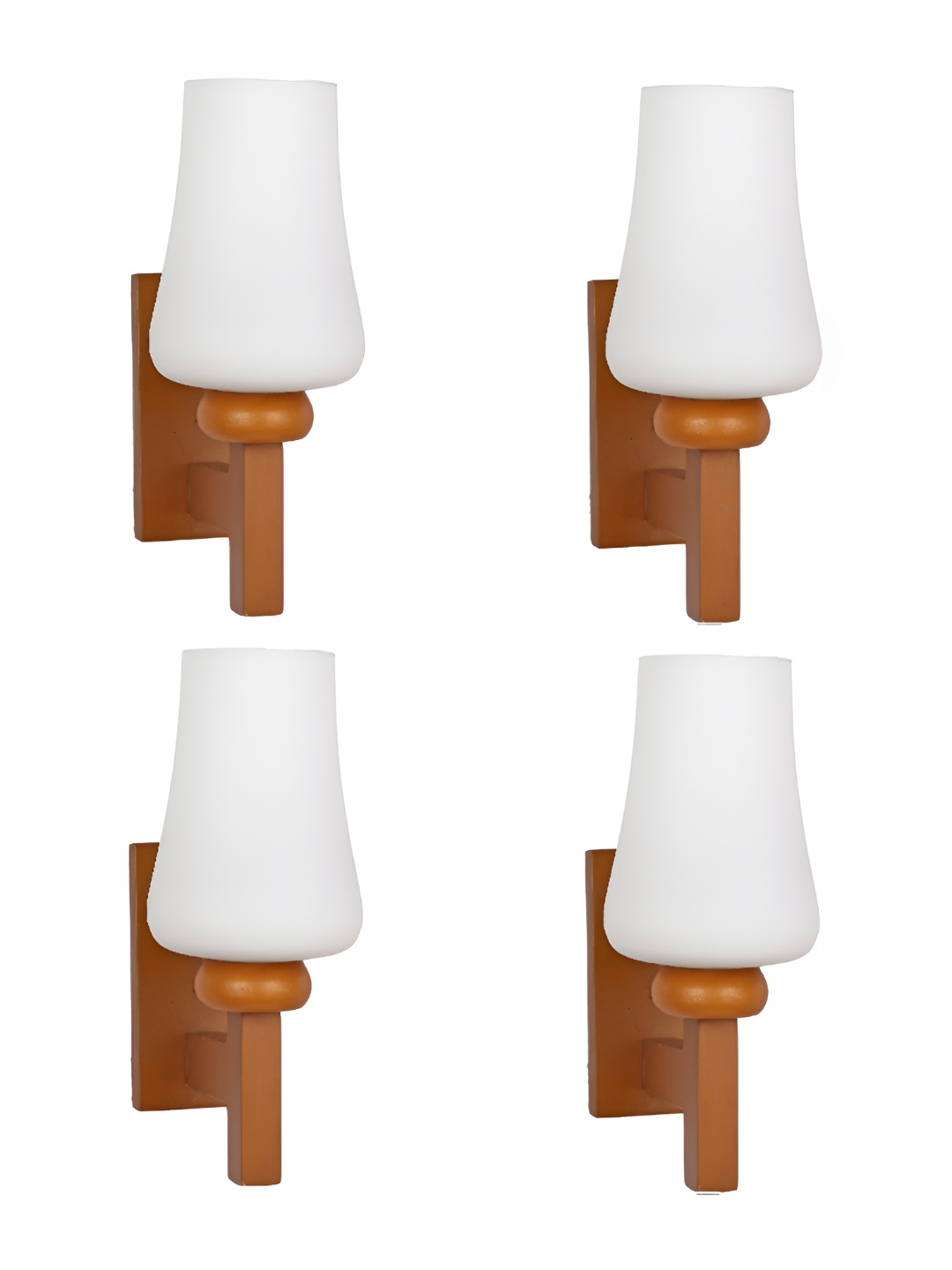 

Afast White 4 Pcs Glass Wall Lamps