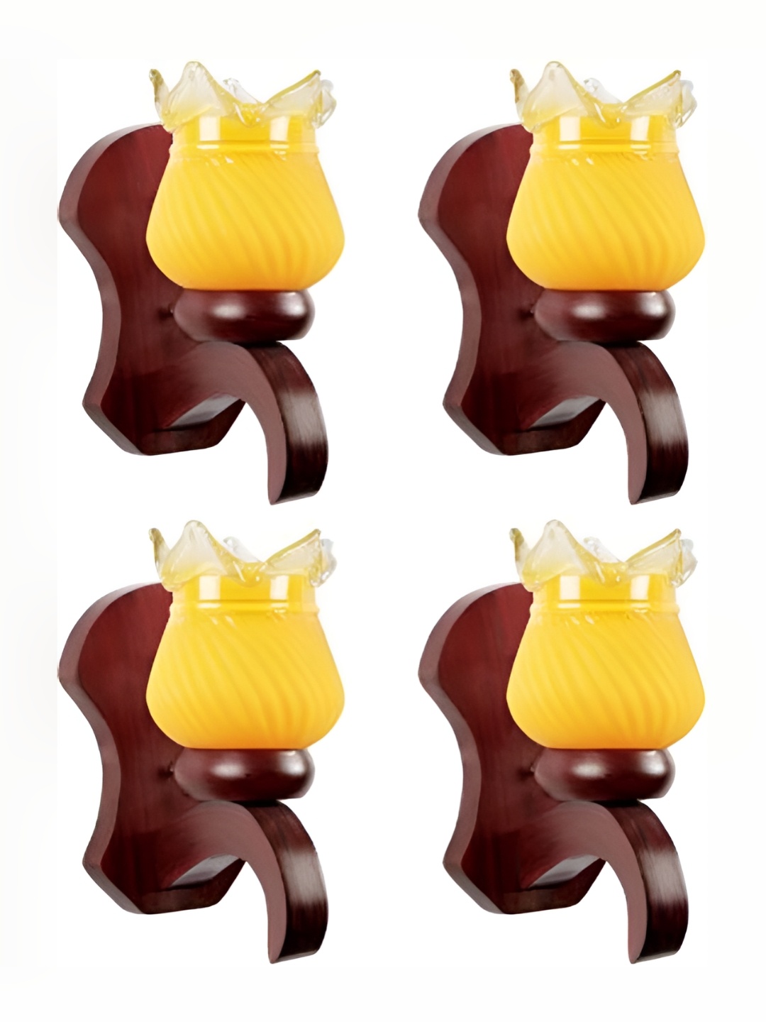 

Afast Yellow 4 Pieces Glass Wall Lamps