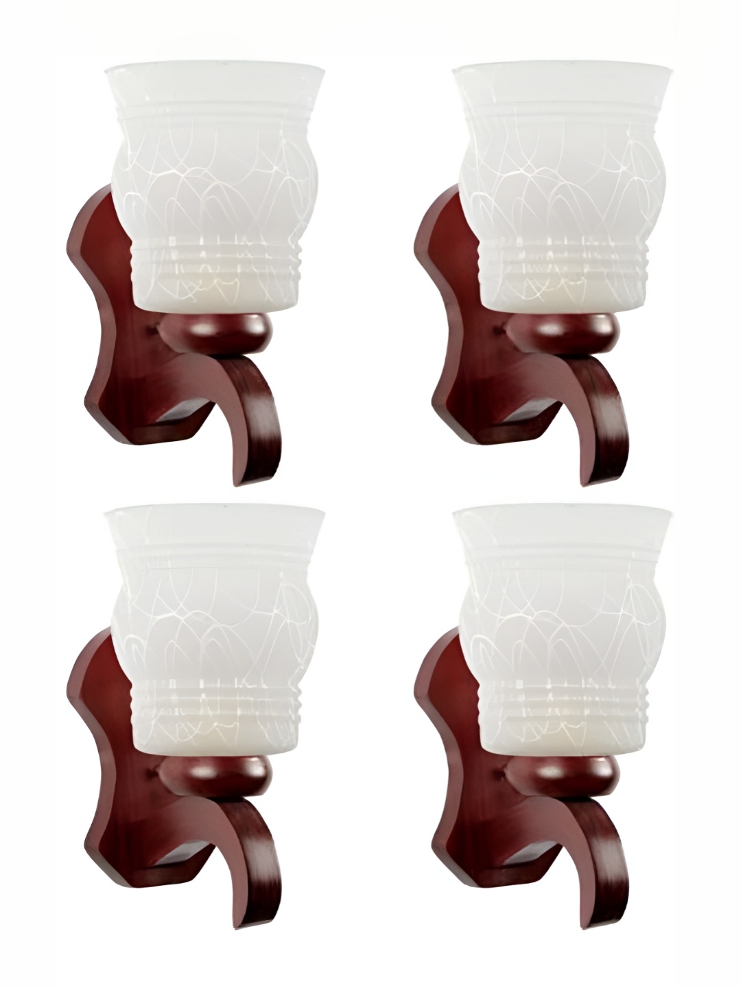 

Afast White 4 Pieces Glass Wall Lamp