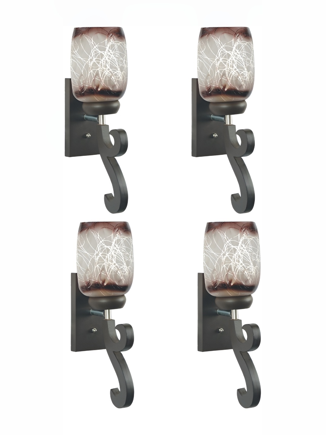 

Afast Brown 4 Pieces Glass Wall Lamp