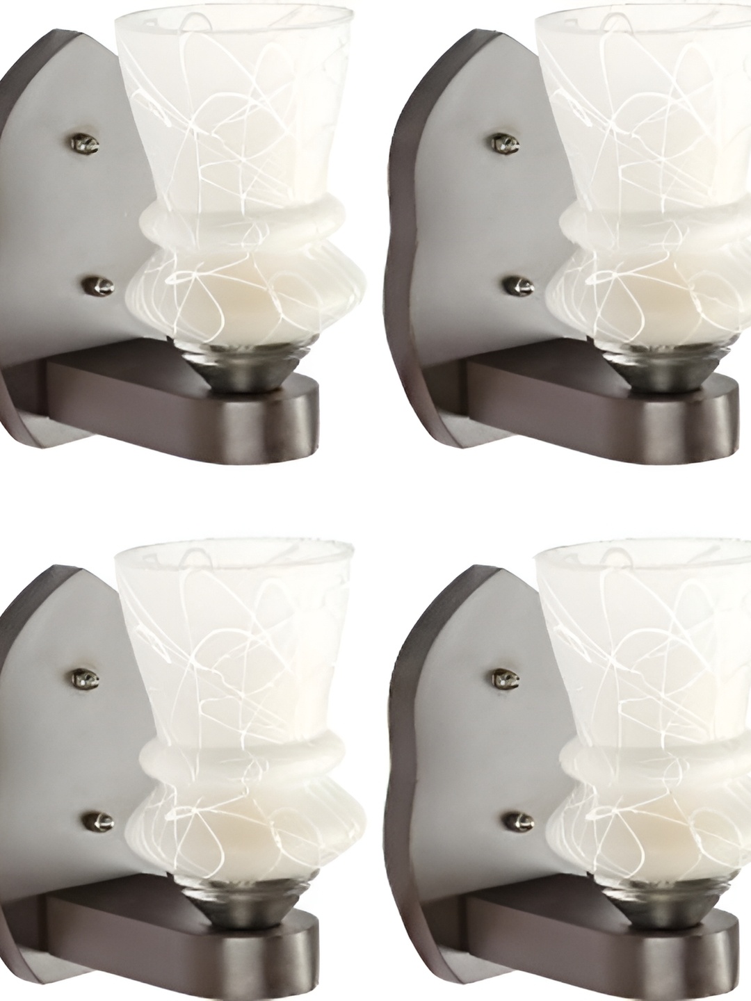 

Afast White 4 Pieces Glass Wall Lamp