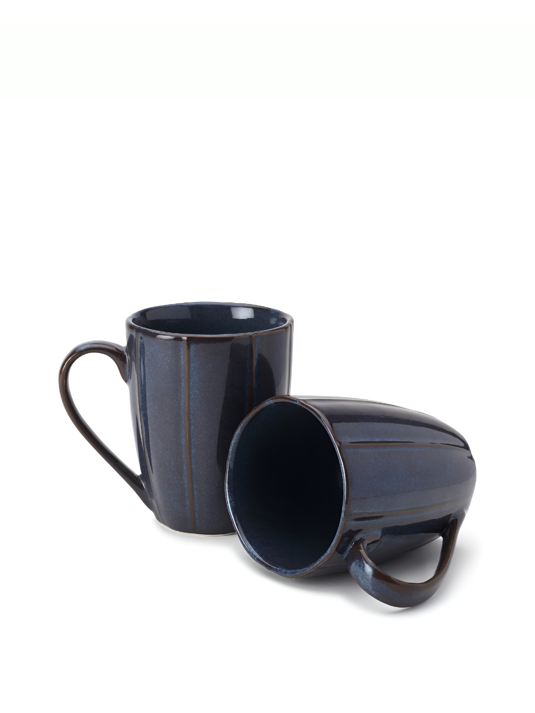 

BODHI HOUSE Blue 2 Pieces Solid Glossy Coffee Mugs 300 ML