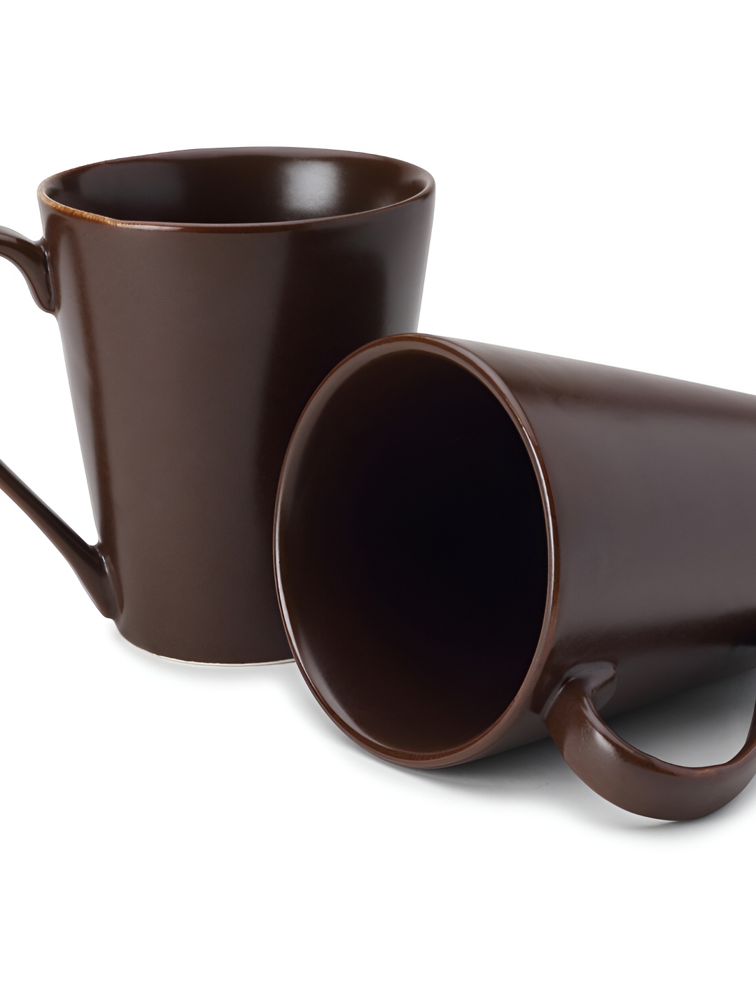 

BODHI HOUSE Brown 2 Pieces Porcelain Glossy Mugs