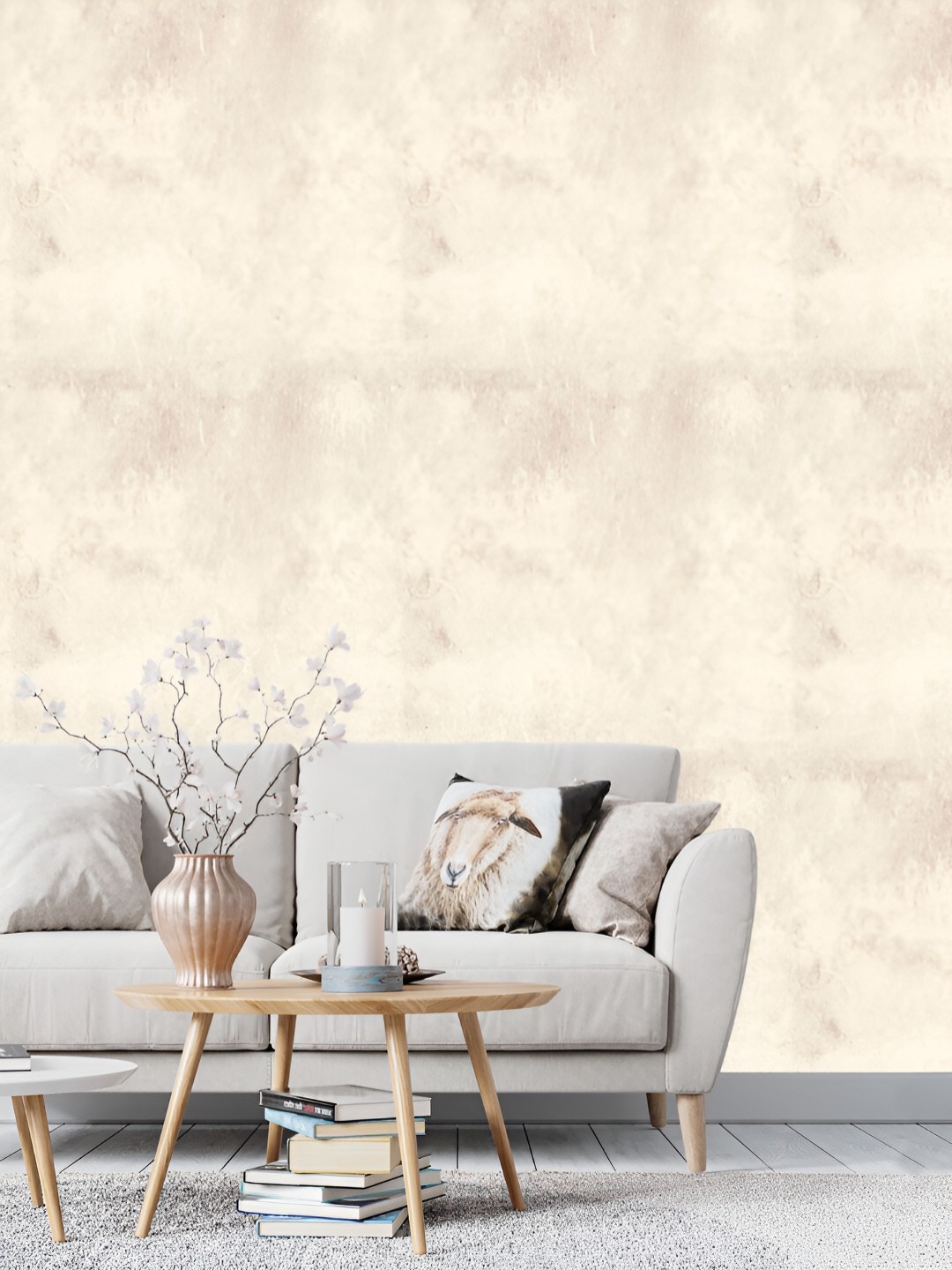 

DWELLSINDIA Beige Gurunge Printed Self Adhesive Wallpaper