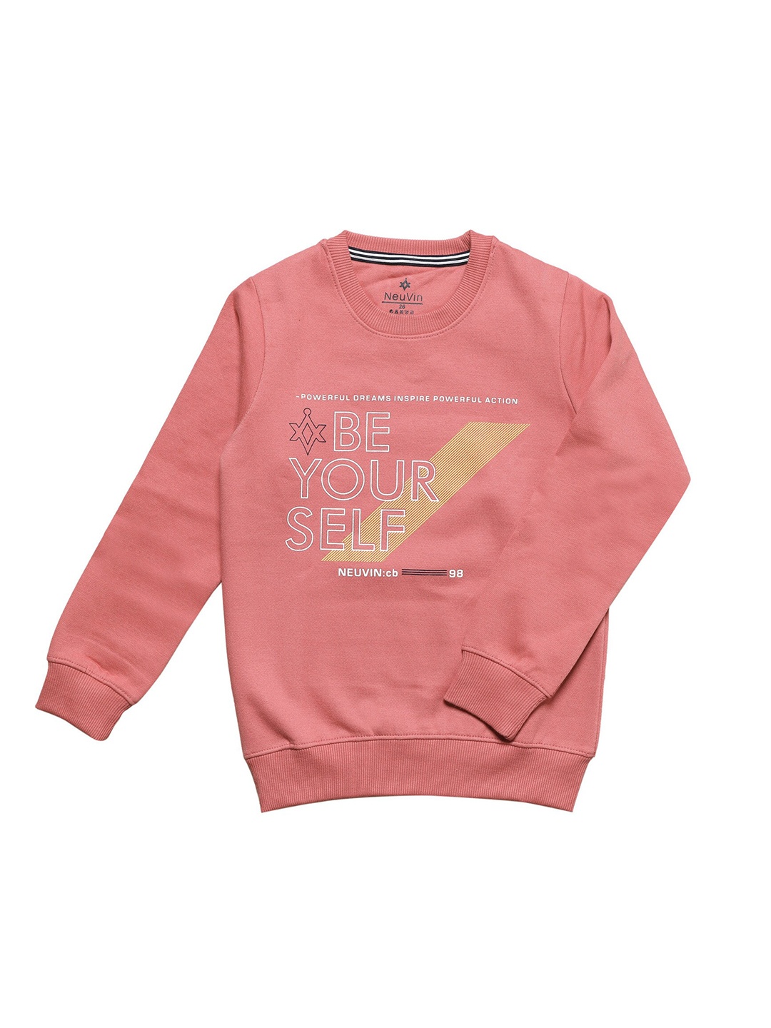 

BAESD Kids Typography Printed Fleece Pullover Sweatshirt, Pink