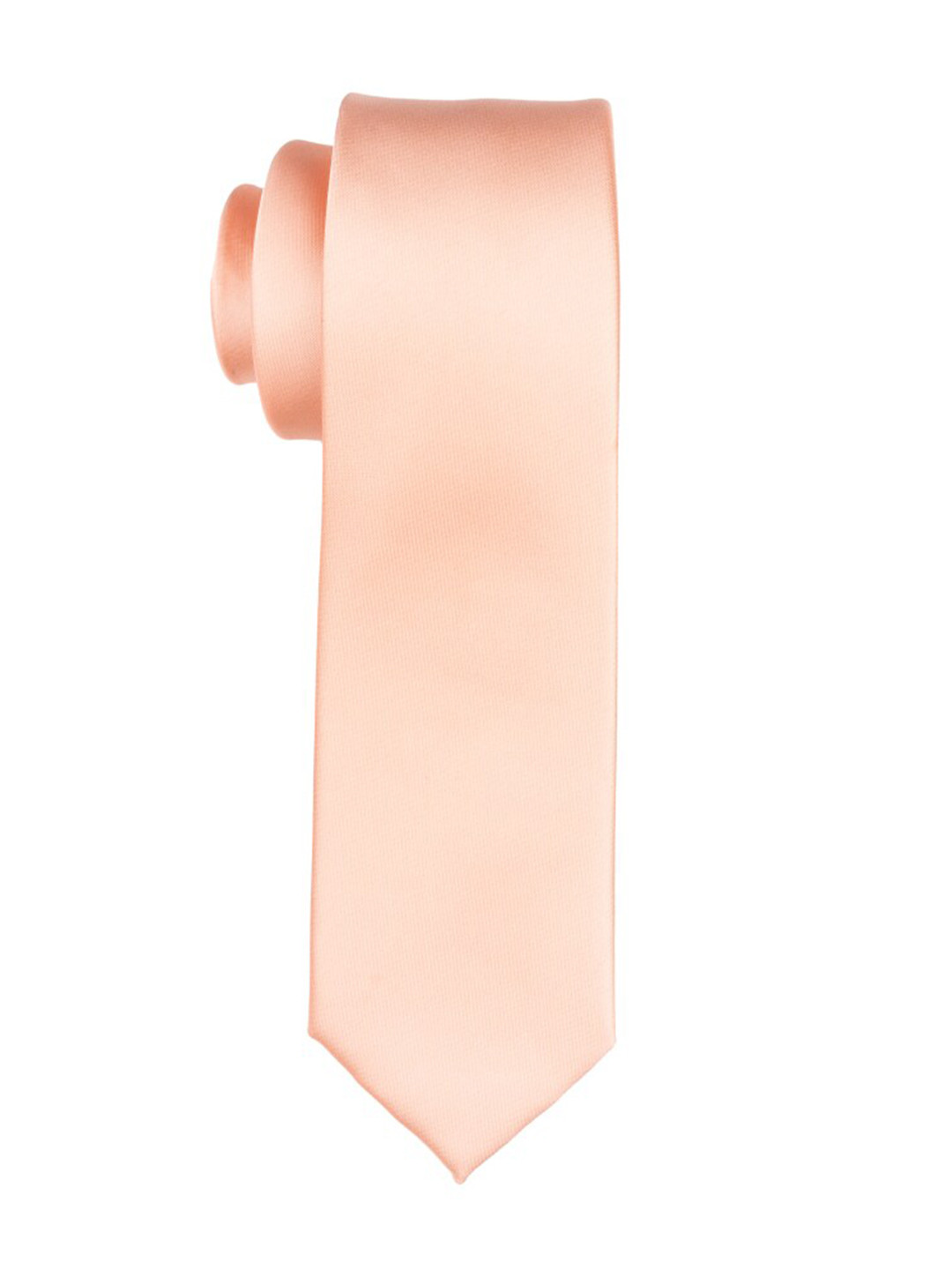 

The Tie Hub Men Skinny Silk Tie, Peach