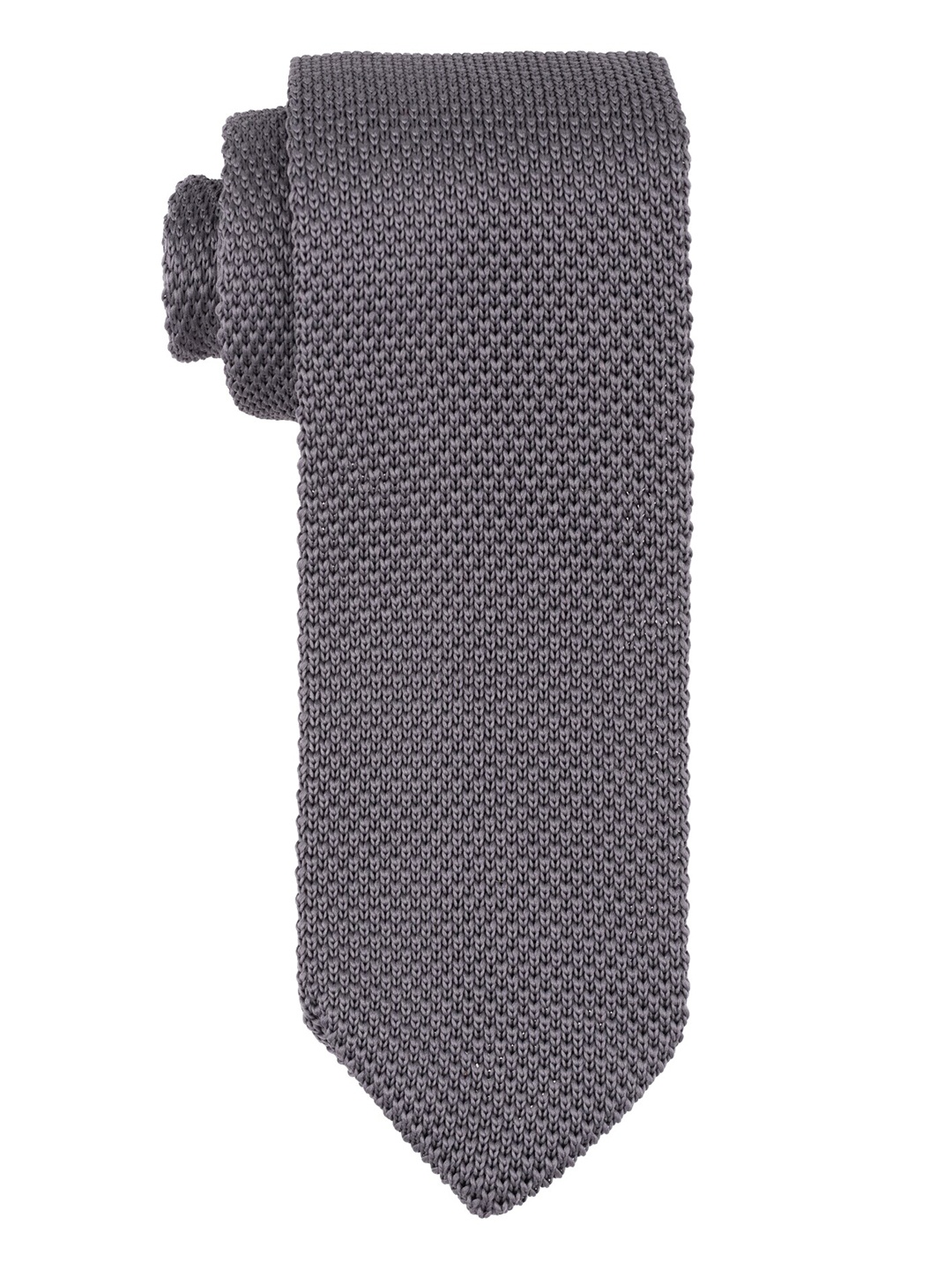 

The Tie Hub Men Self Design Tie, Grey