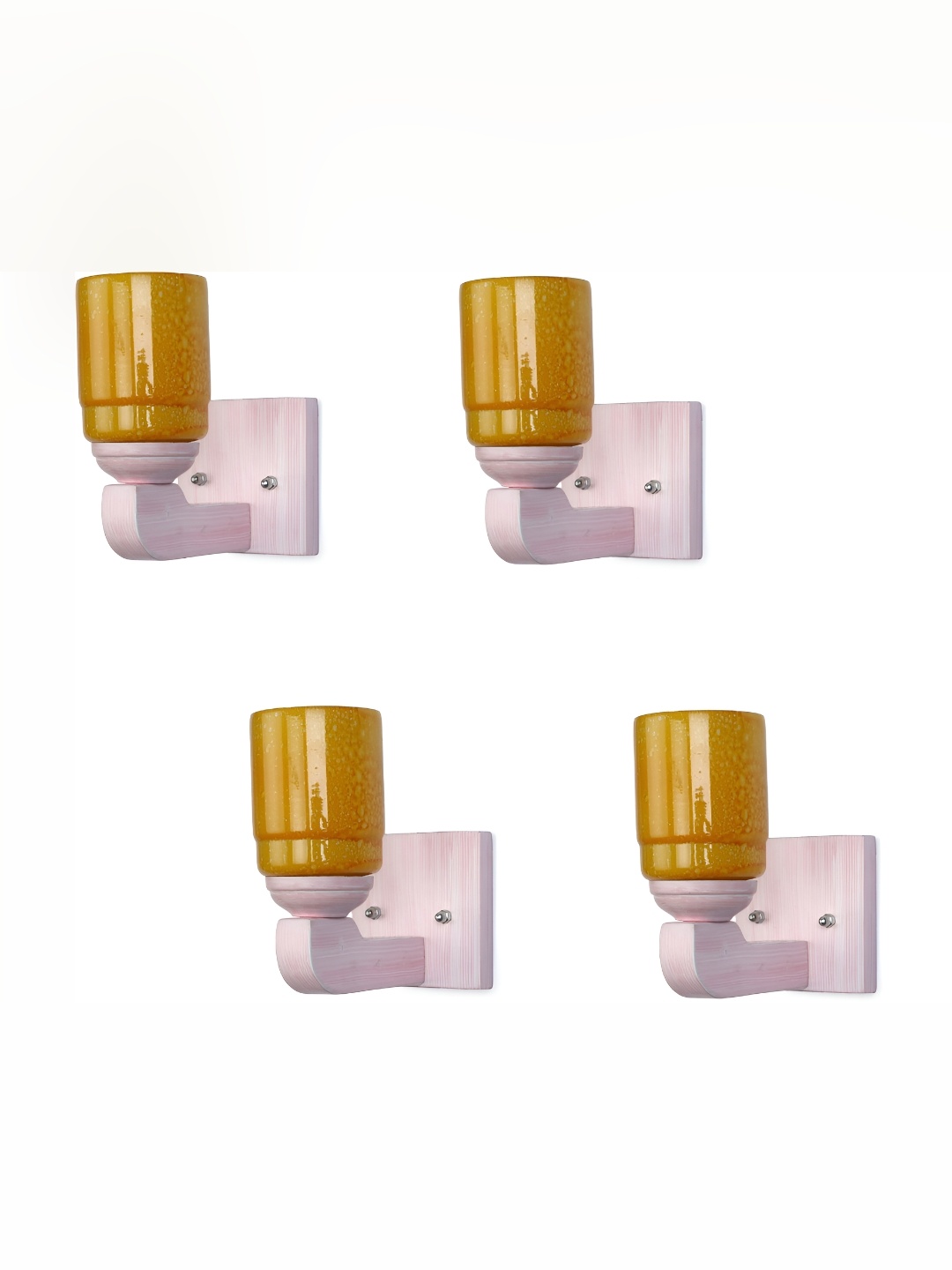 

Afast Orange 4 Pieces Glass Wall Lamps