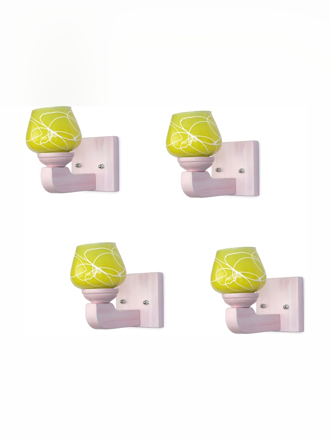 

Afast Green 4 Pieces Glass Wall Lamps