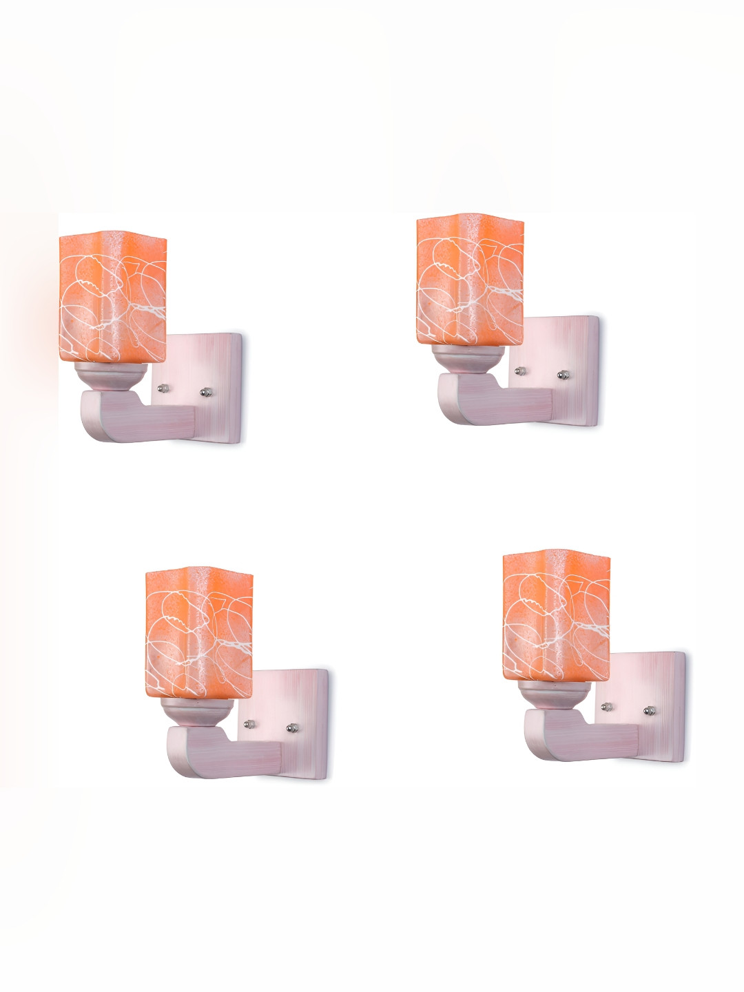 

Afast Orange 4 Pieces Glass Wall Lamps