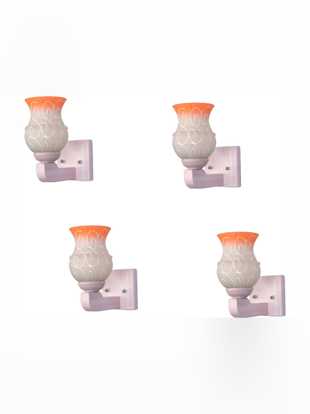 

Afast Orange 4 Pieces Glass Wall Lamps