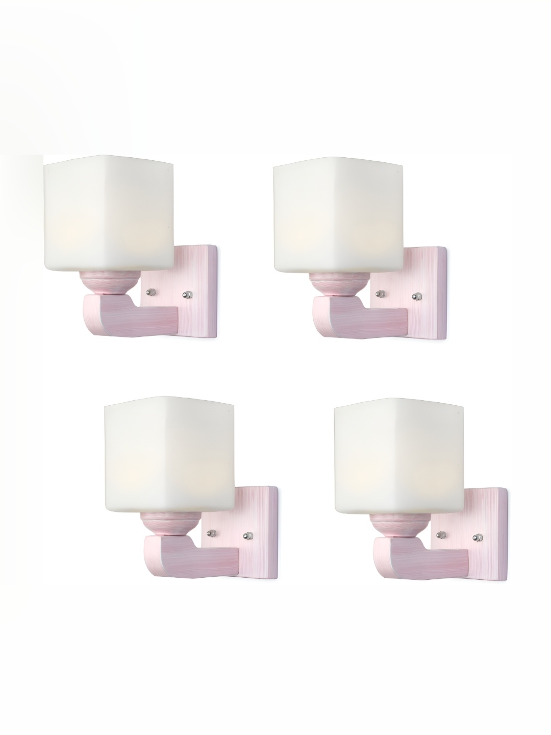 

Afast White 4 Pieces Glass Wall Lamps