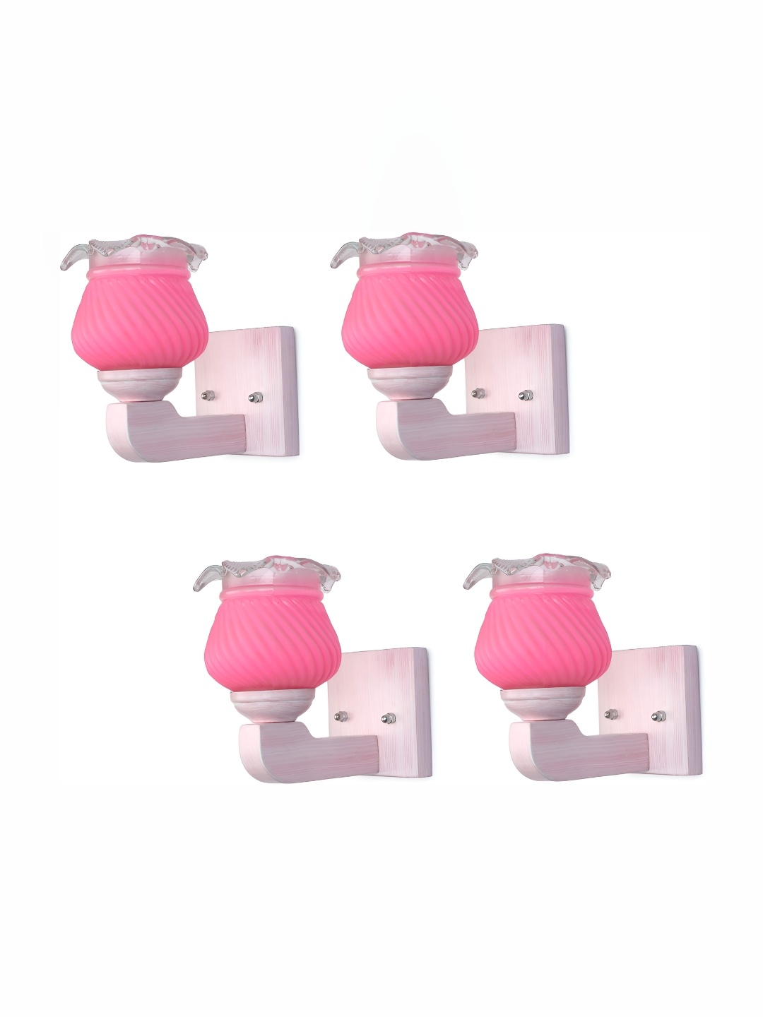 

Afast Pink 4 Pieces Glass Wall Lamps