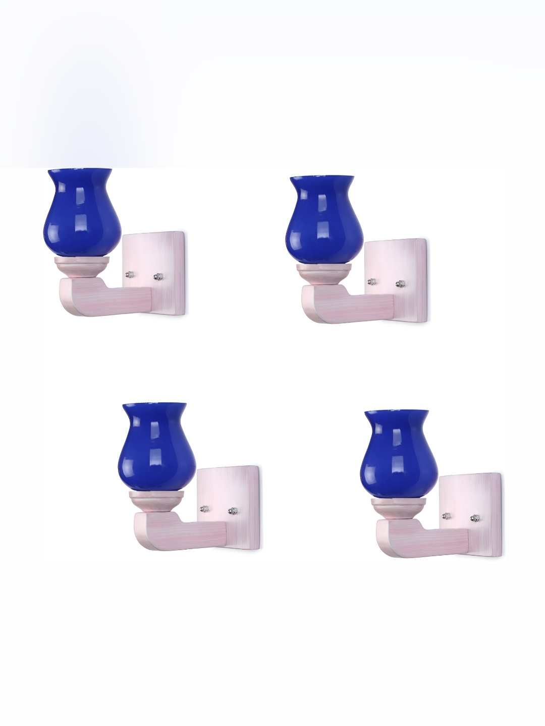 

Afast Blue & White 4 Pieces Abstract Shaped Glass Wall Lamps