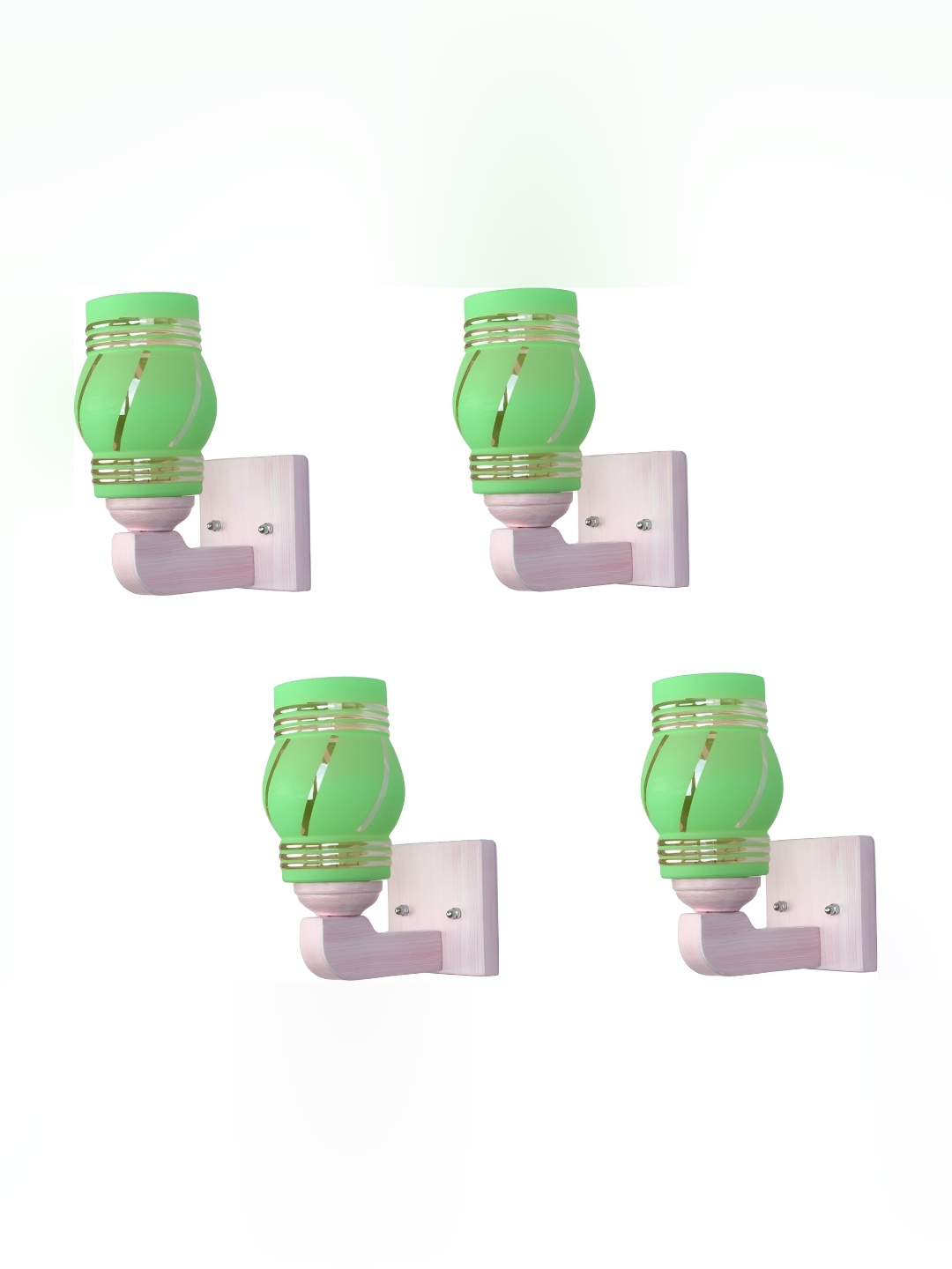 

Afast Green 4 Pcs Textured Wall Lamps