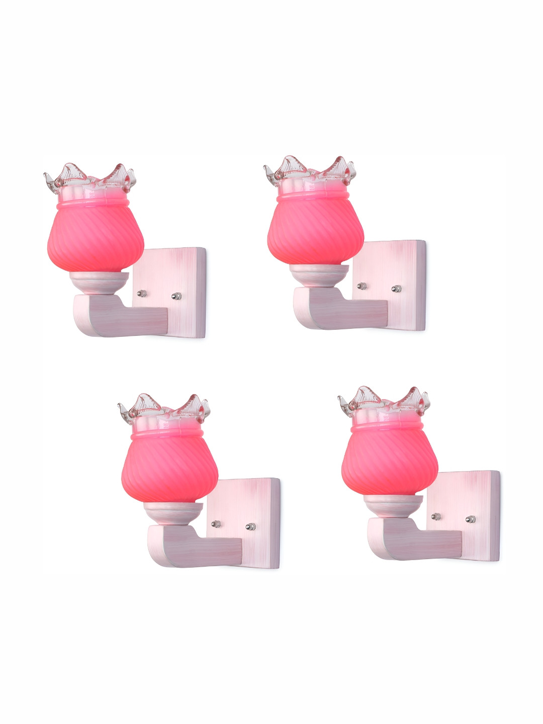 

Afast Pink 4 Pcs Glass Wall Lamps