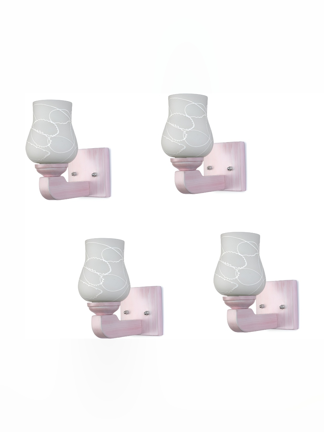 

Afast White 4 Pcs Glass Wall Lamps