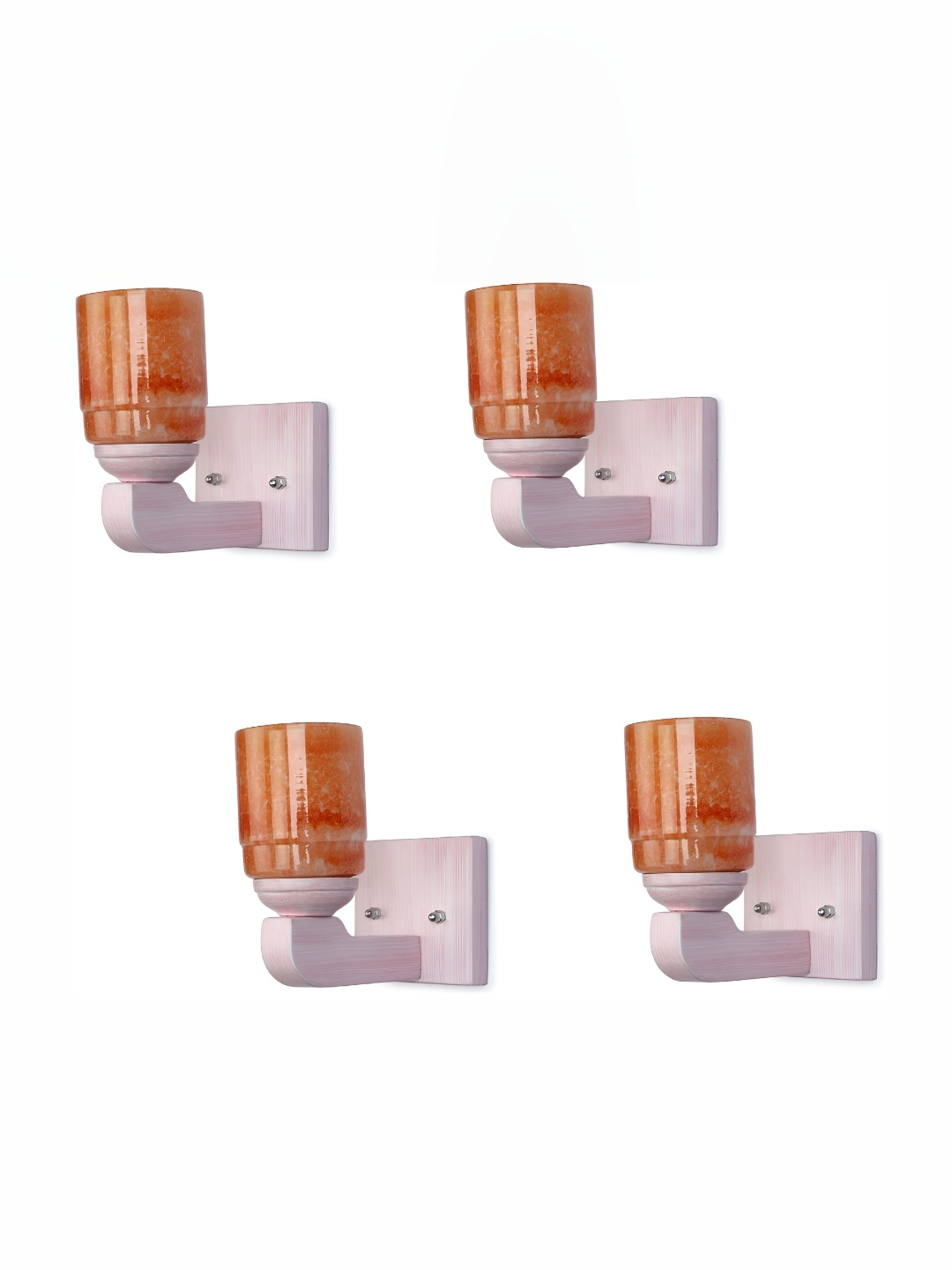 

Afast Orange 4 Pcs Glass Wall Lamps