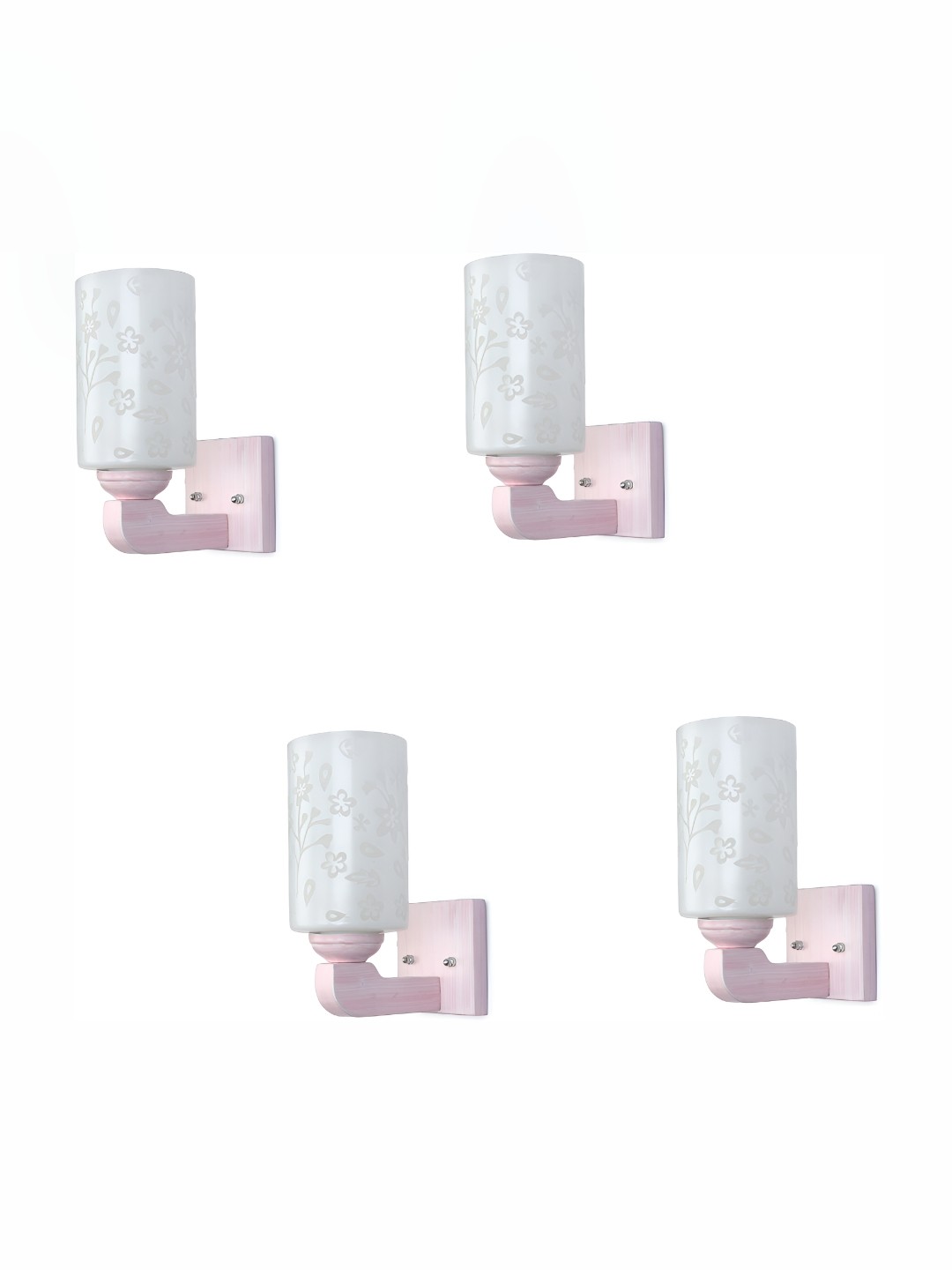 

Afast White 4 Pieces Rectangle Shaped Glass Wall Lamps